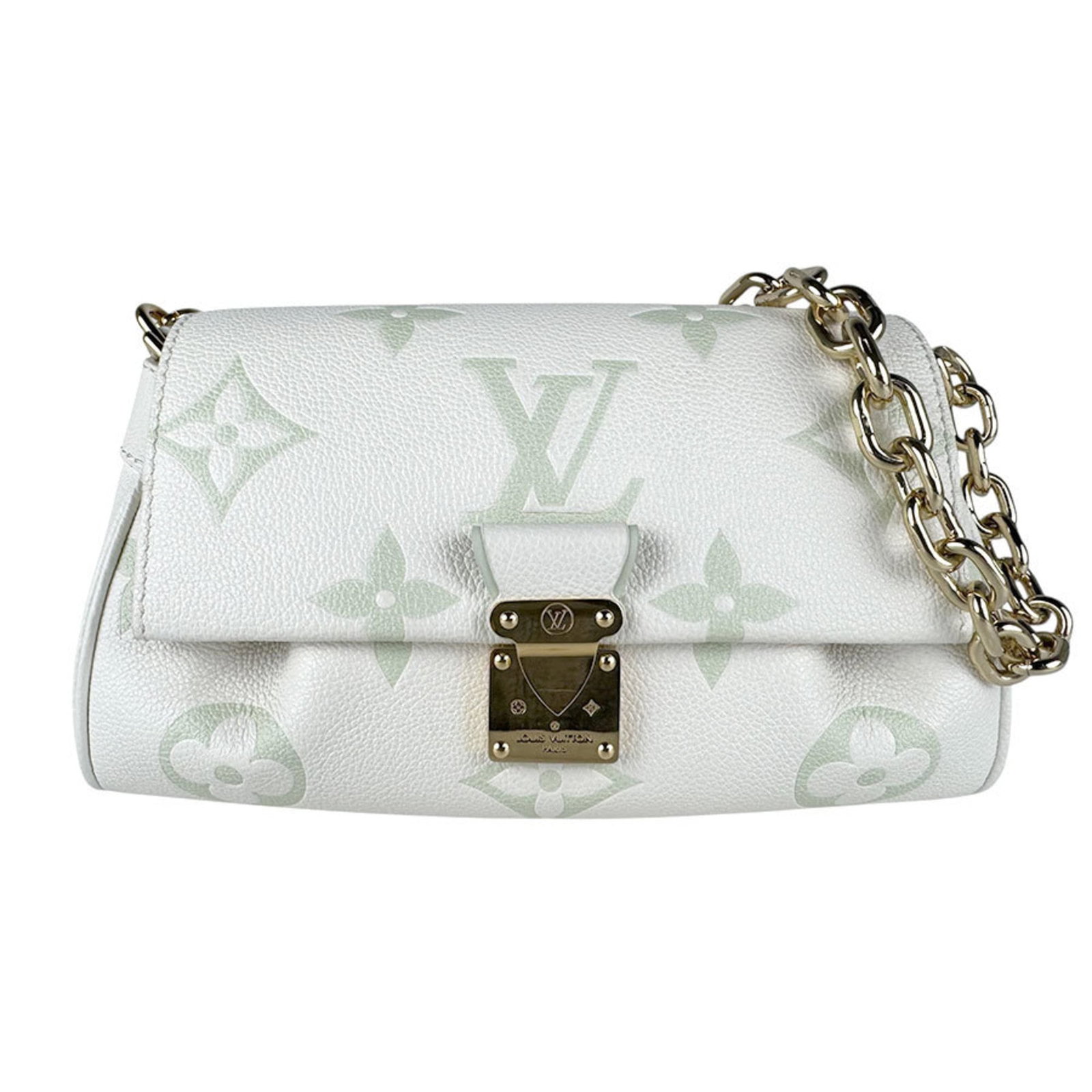 Louis Vuitton Monogram Empreinte Shoulder Bag: Louis Vuitton Monogram Empreinte Shoulder Bag Experience the timeless elegance of Louis Vuitton's iconic Monogram Empreinte design, perfectly captured in this stunning green shoulder bag. With its cla