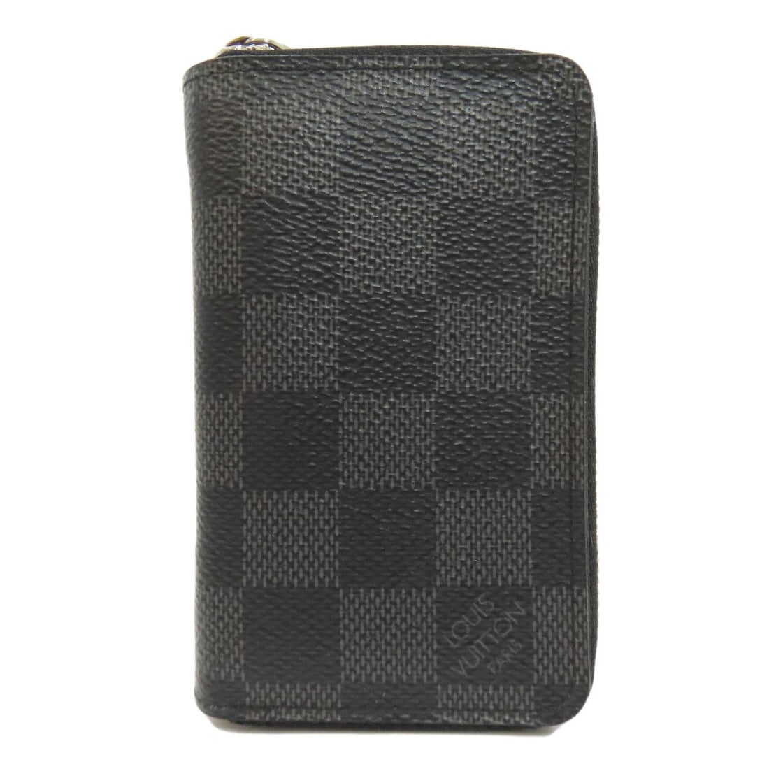 Louis Vuitton Damier Canvas Coin Purse N63076: Louis Vuitton Damier Canvas Coin Purse N63076 Elevate your everyday style with the iconic Louis Vuitton Damier canvas coin purse, crafted from high-quality graphite and black damier canvas for a sleek