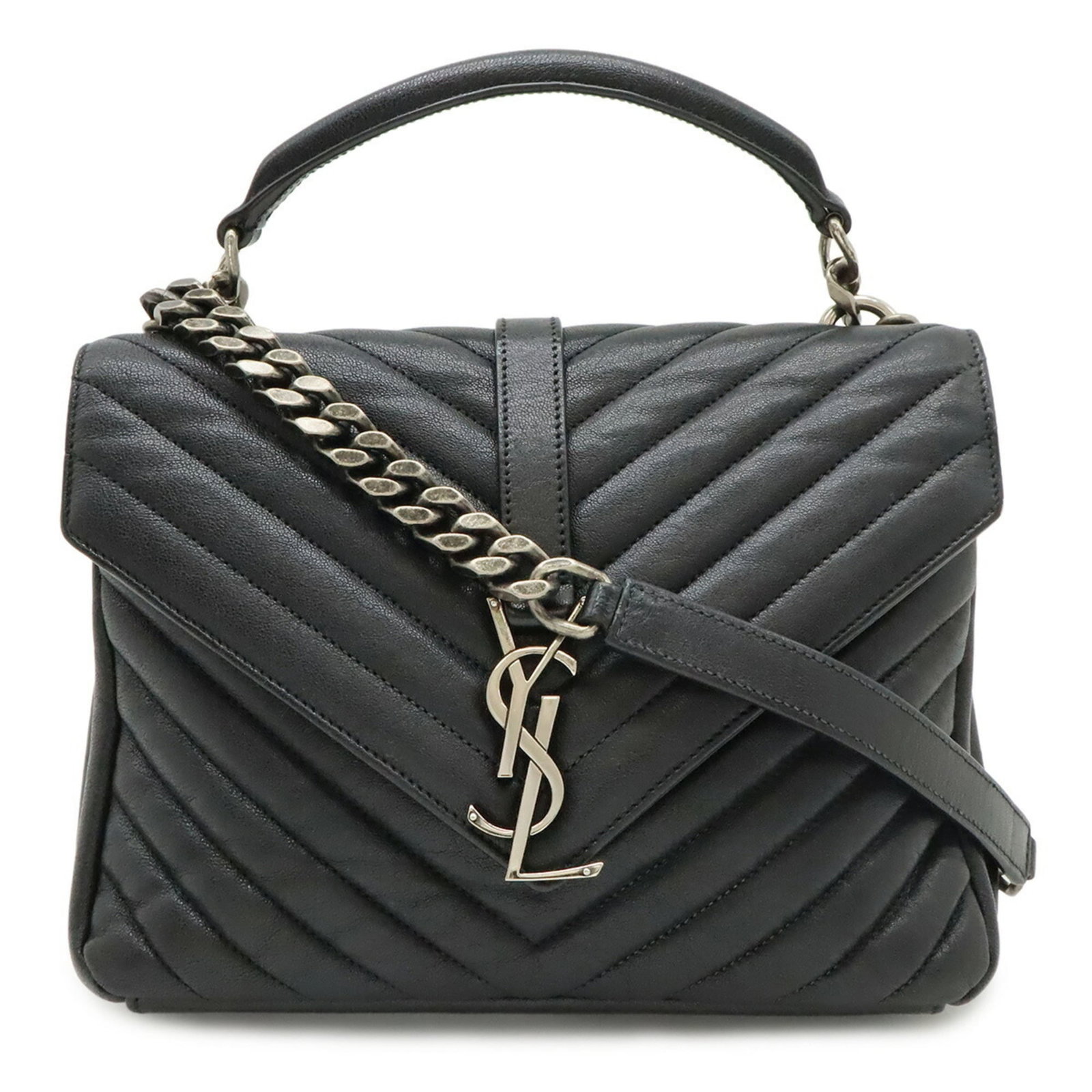 Yves Saint Laurent Shoulder Bag in Leather (1 of 10)