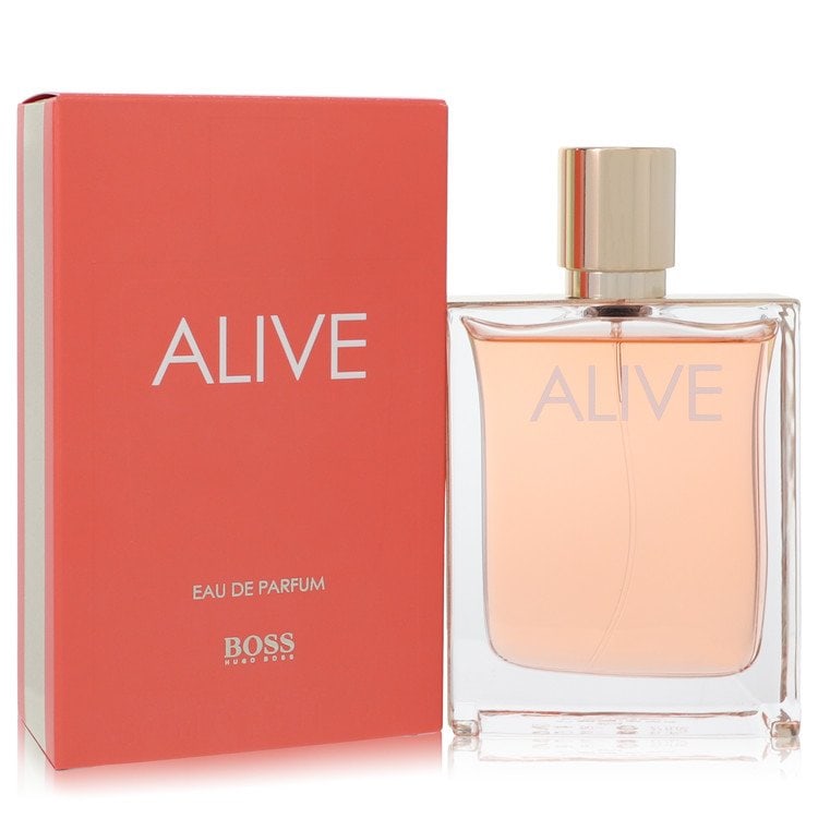 Hugo Boss Alive Perfume Eau De Parfum Spray: Hugo Boss Alive Perfume Eau De Parfum Spray Experience the alluring charm of Hugo Boss Alive, a sophisticated eau de parfum spray designed for women who exude confidence and poise. With its 500ml size