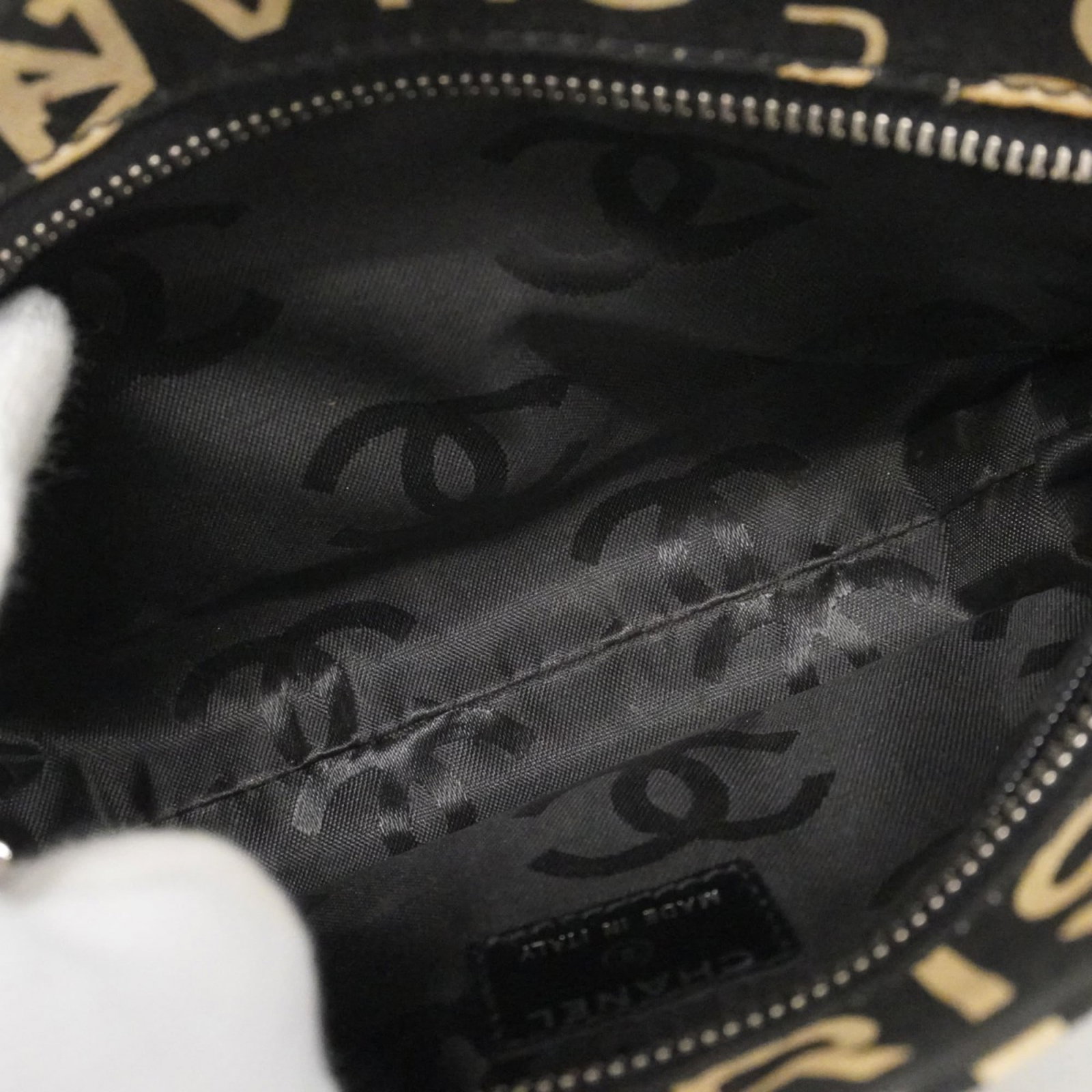 Canvas Chanel Pouch - 4