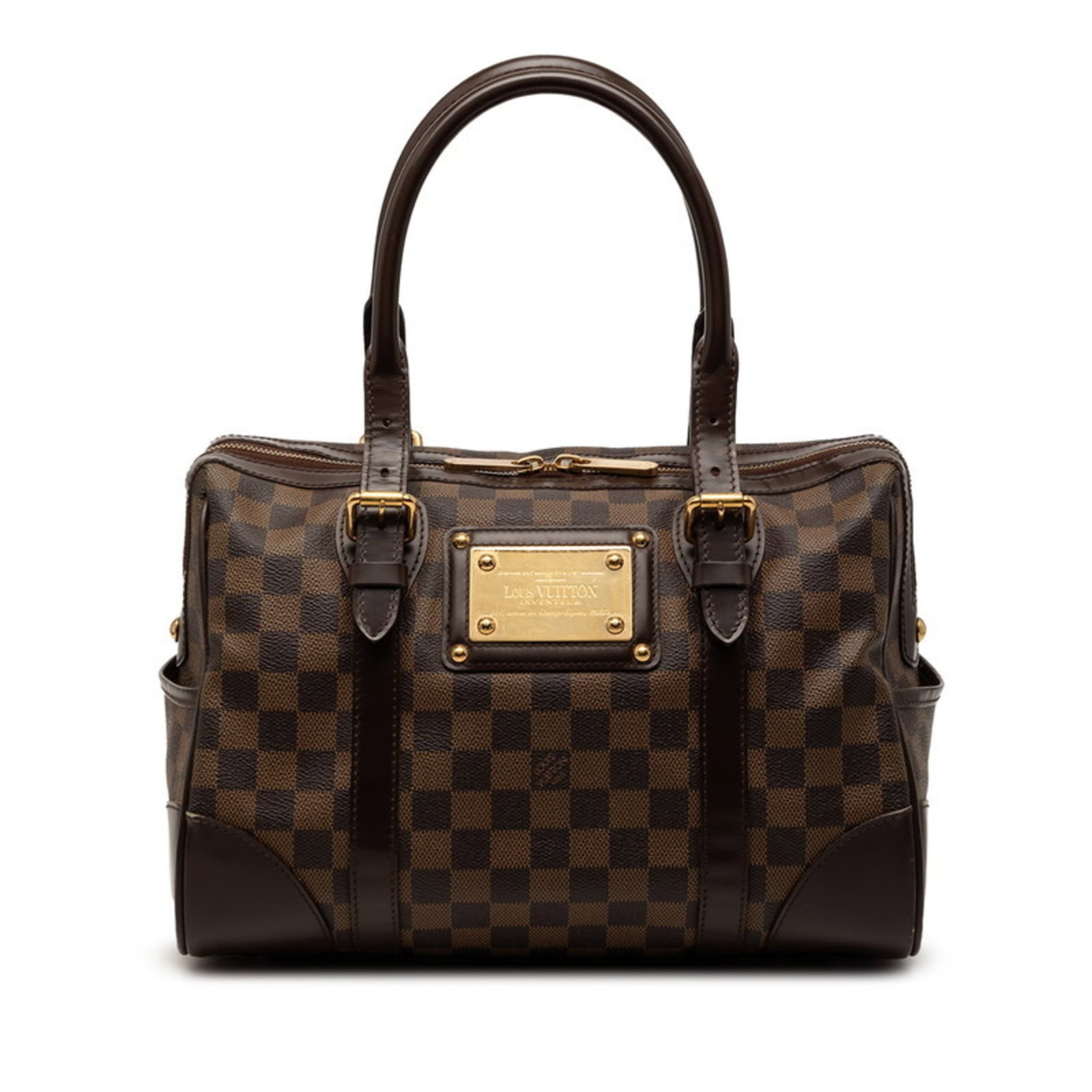 Louis Vuitton PVC and Leather Handbag: Louis Vuitton PVC and Leather Handbag A stylish and versatile Louis Vuitton handbag, crafted from high-quality PVC and supple leather, boasts a timeless brown hue that adds warmth to any outfit. With