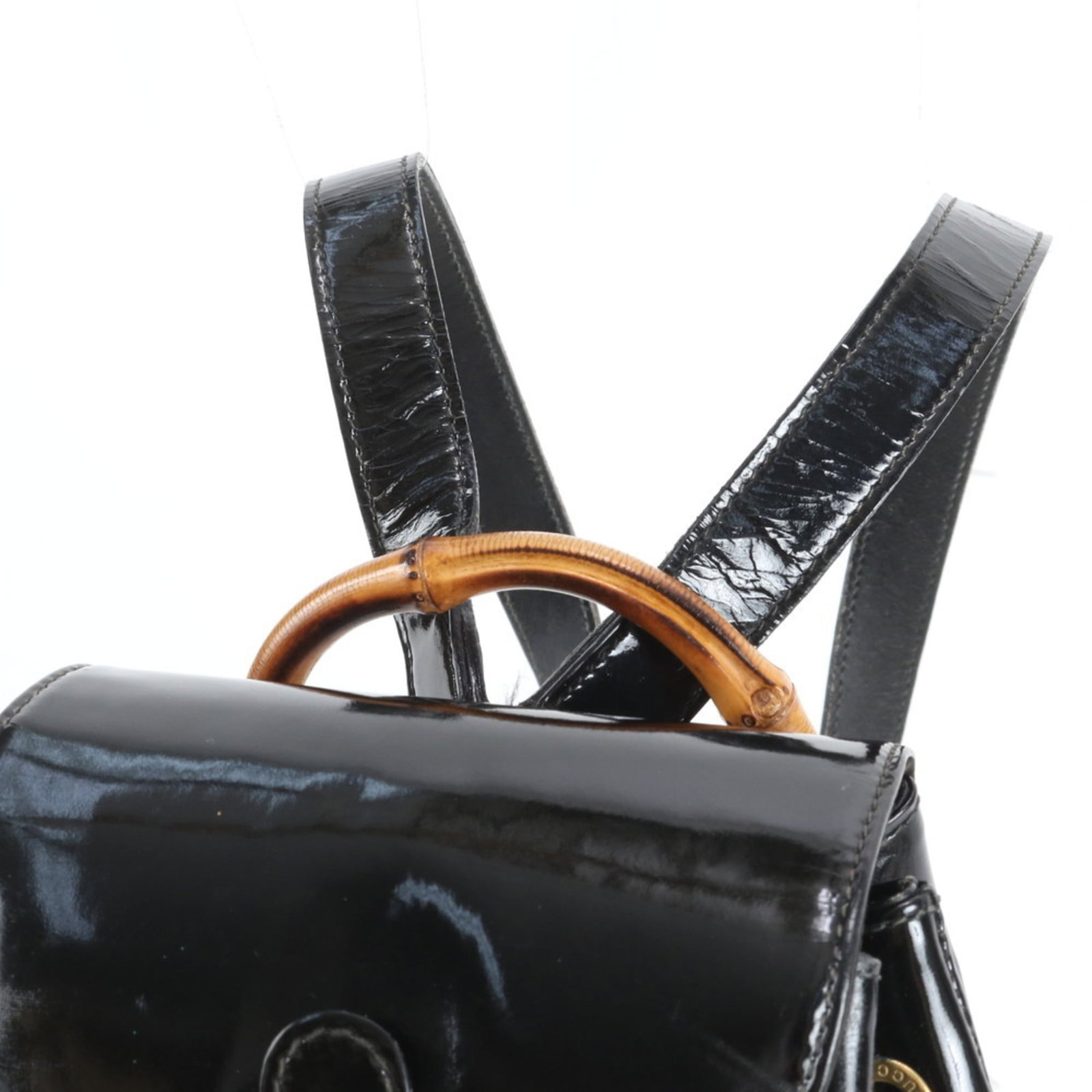 Gucci Leather Shoulder Backpack - 2