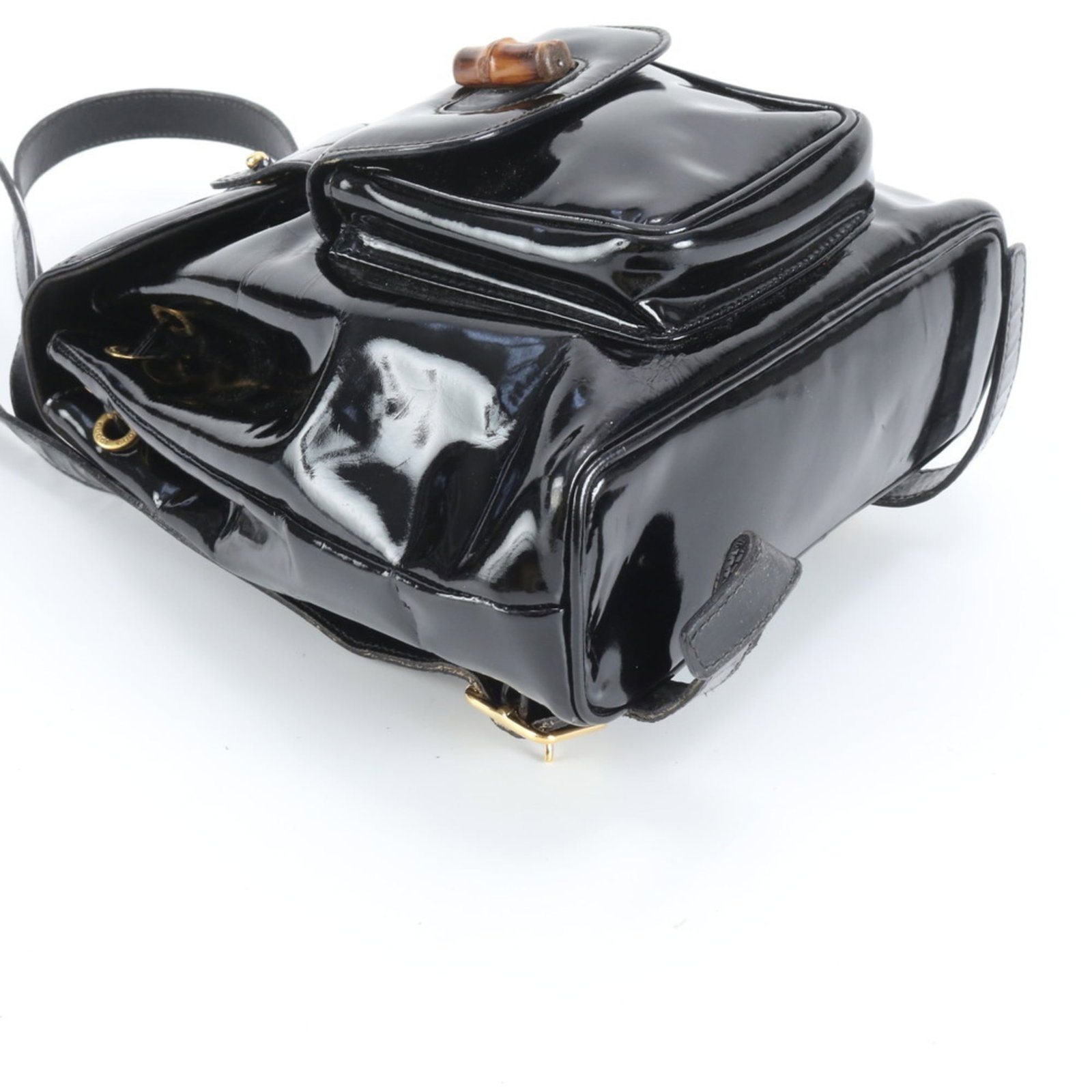 Gucci Leather Shoulder Backpack - 4