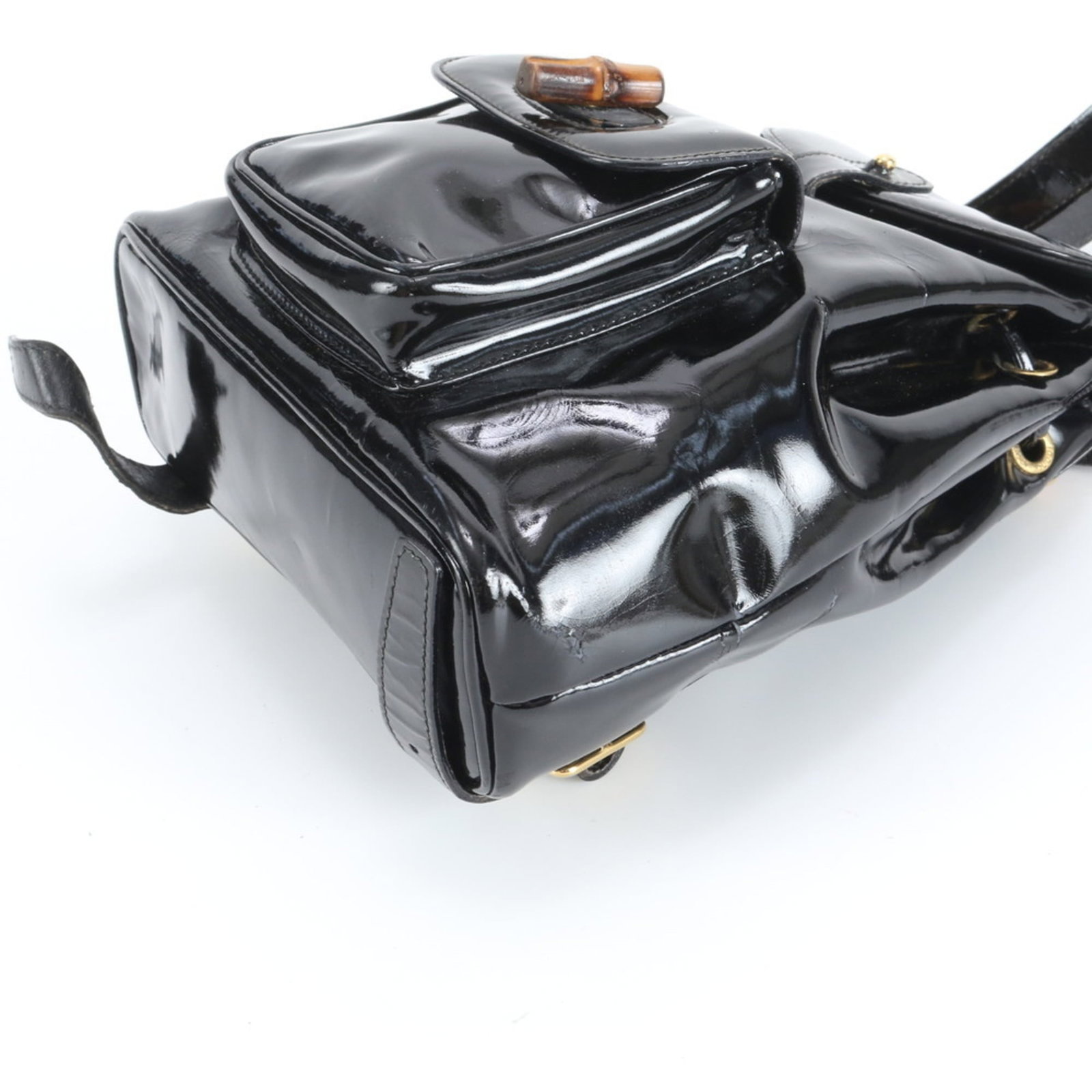 Gucci Leather Shoulder Backpack - 5