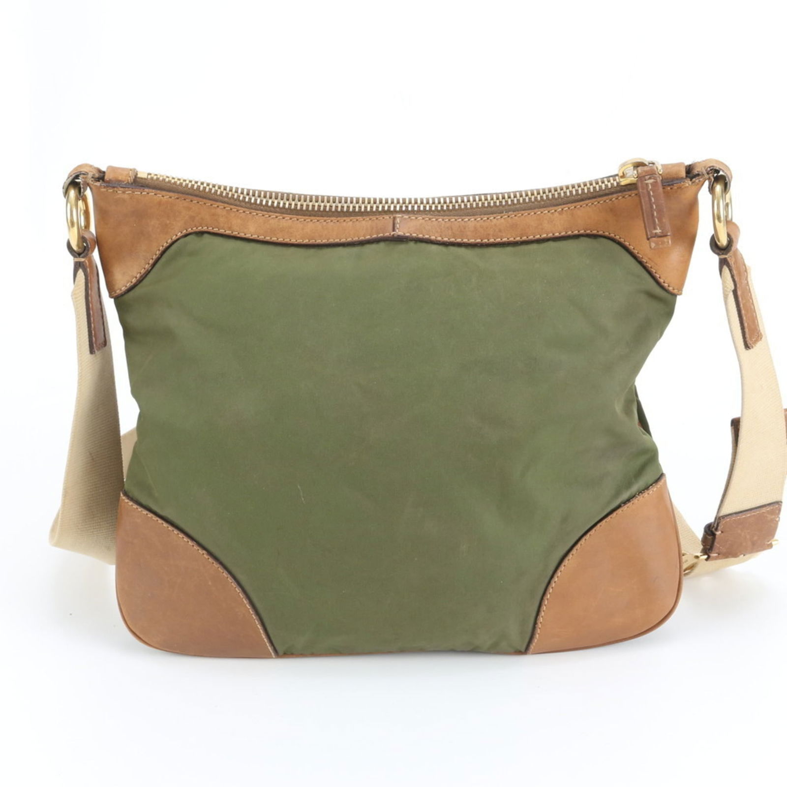 Prada Nylon and Leather Shoulder Bag - 2