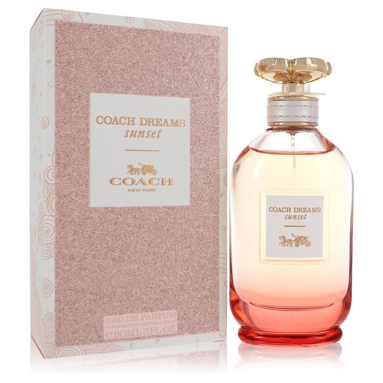 Spray Coach Dreams Sunset Perfume By Coach Eau De Parfum: Spray Coach Dreams Sunset Perfume By Coach Eau De Parfum Indulge in the warm, golden glow of Coach Dreams Sunset with this 3 oz Eau De Parfum Spray. This luxurious perfume captures the essence of a se