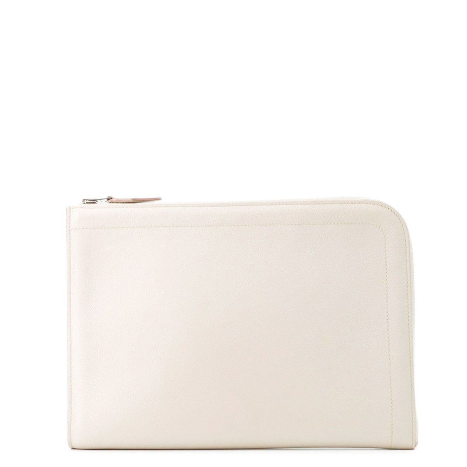 Evercalf Leather Hermes Clutch Bag: Evercalf Leather Hermes Clutch Bag A luxurious Evercalf Leather Hermes Clutch Bag, exuding timeless elegance with its sleek 20cm x 28.5cm design and subtle scratches that only add to its patina. This