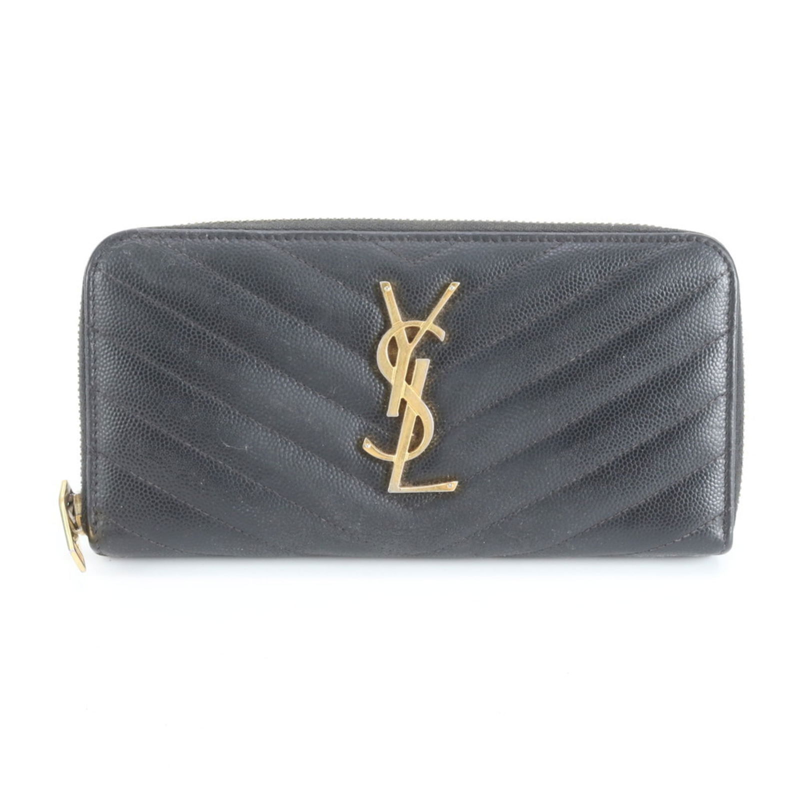 Yves Saint Laurent Bi-Fold Leather Wallet: Yves Saint Laurent Bi-Fold Leather Wallet A sleek and sophisticated accessory for the modern woman, this Yves Saint Laurent bi-fold leather wallet boasts classic design with clean lines and premium ma
