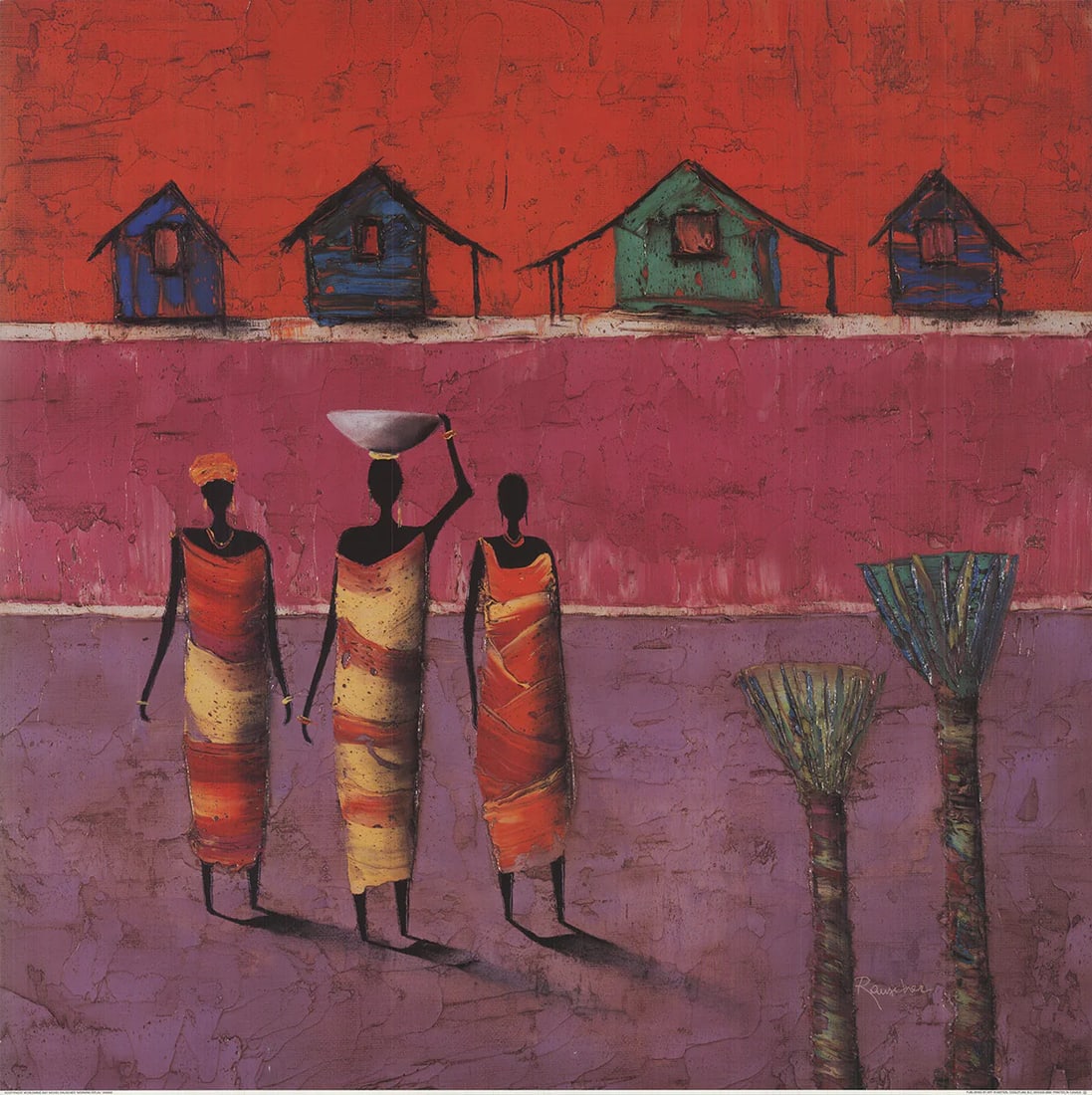 Michel Rauscher - Morning Ritual (2007) 27.5" x 27.5" Offset Lithograph: Michel Rauscher - Morning Ritual (2007) 27.5" x 27.5" Offset Lithograph Michel Rauscher's "Morning Ritual" (2007) is a stunning offset lithograph that captures the serene moment of dawn in exquisite d