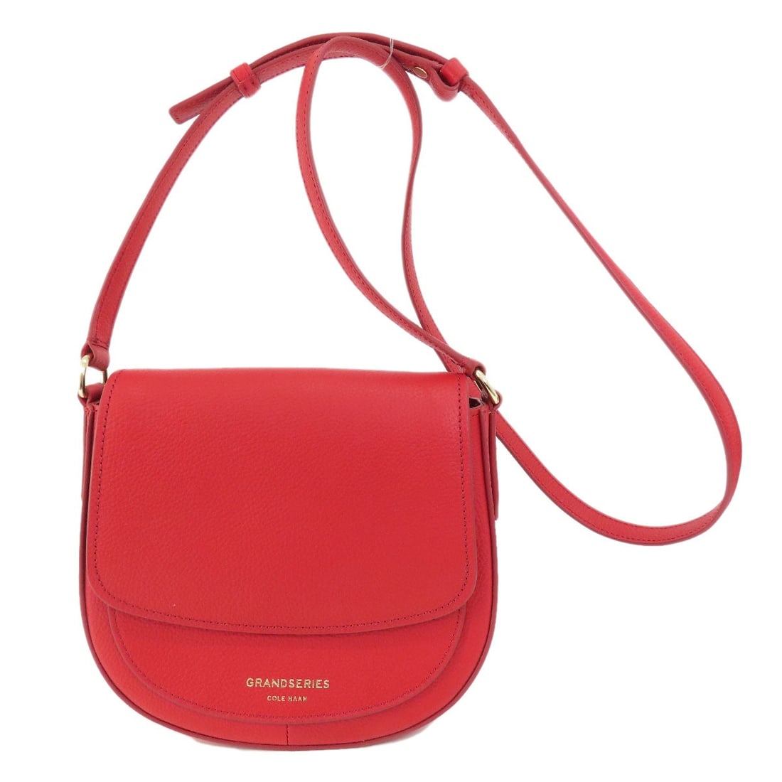 Leather Cole Haan Flap cross body Shoulder Bag: Leather Cole Haan Flap cross body Shoulder Bag Elevate your everyday style with the sleek and sophisticated Cole Haan Leather Shoulder Bag, boasting a chic red exterior that adds a pop of color to
