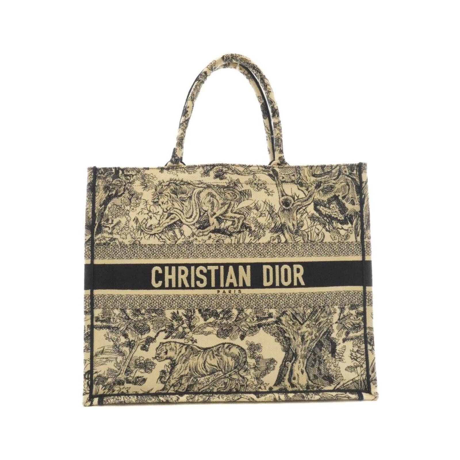 Christian Dior Canvas Handbag: Christian Dior Canvas Handbag A stunning canvas handbag from Christian Dior, boasting a vibrant blue hue and sleek design. With its spacious interior and comfortable 42cm handle length, this classic
