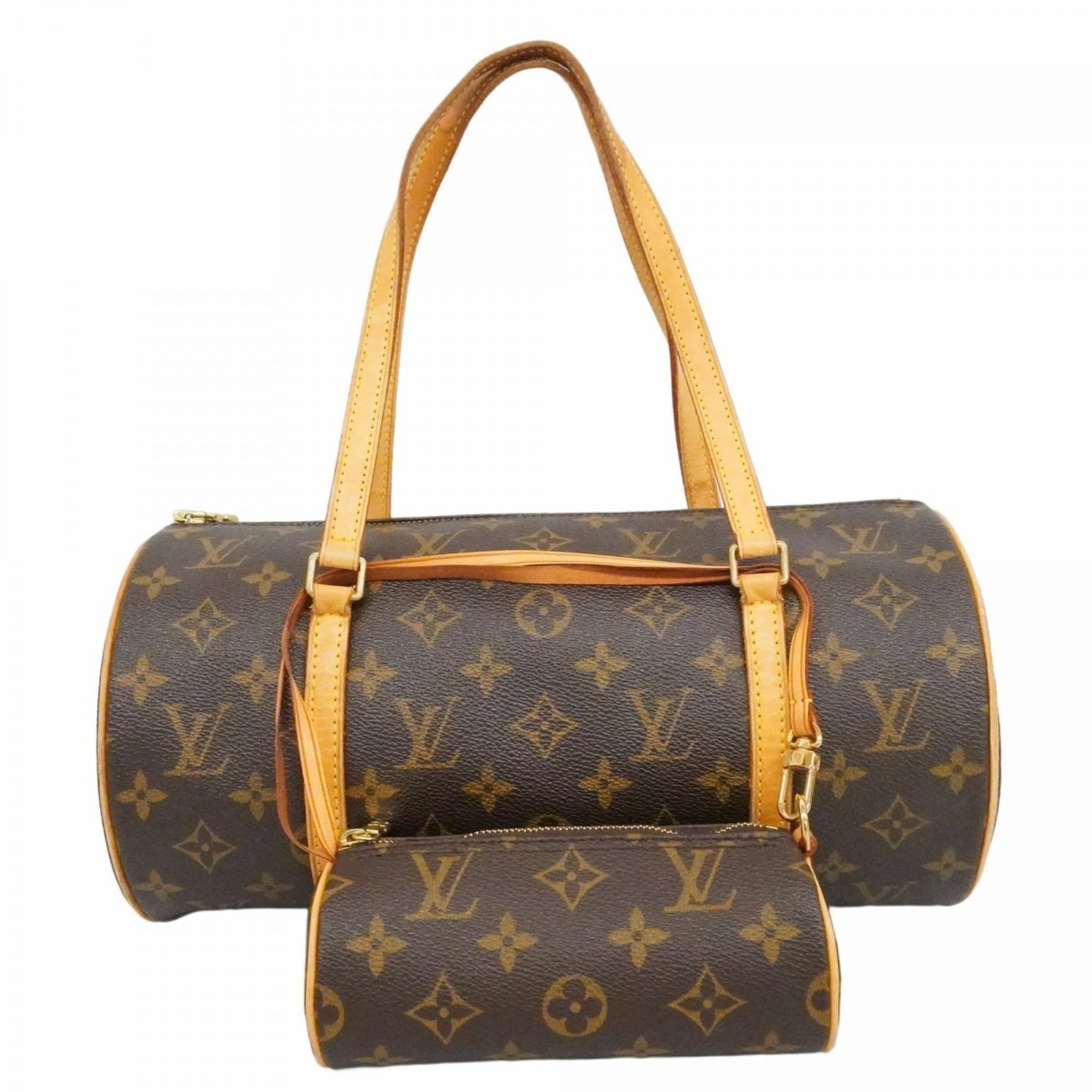 Handbag Louis Vuitton: Handbag Louis Vuitton A timeless piece from the iconic Louis Vuitton brand, this brown handbag boasts classic monogram pattern and sleek design. With its spacious interior and sturdy construction, it'