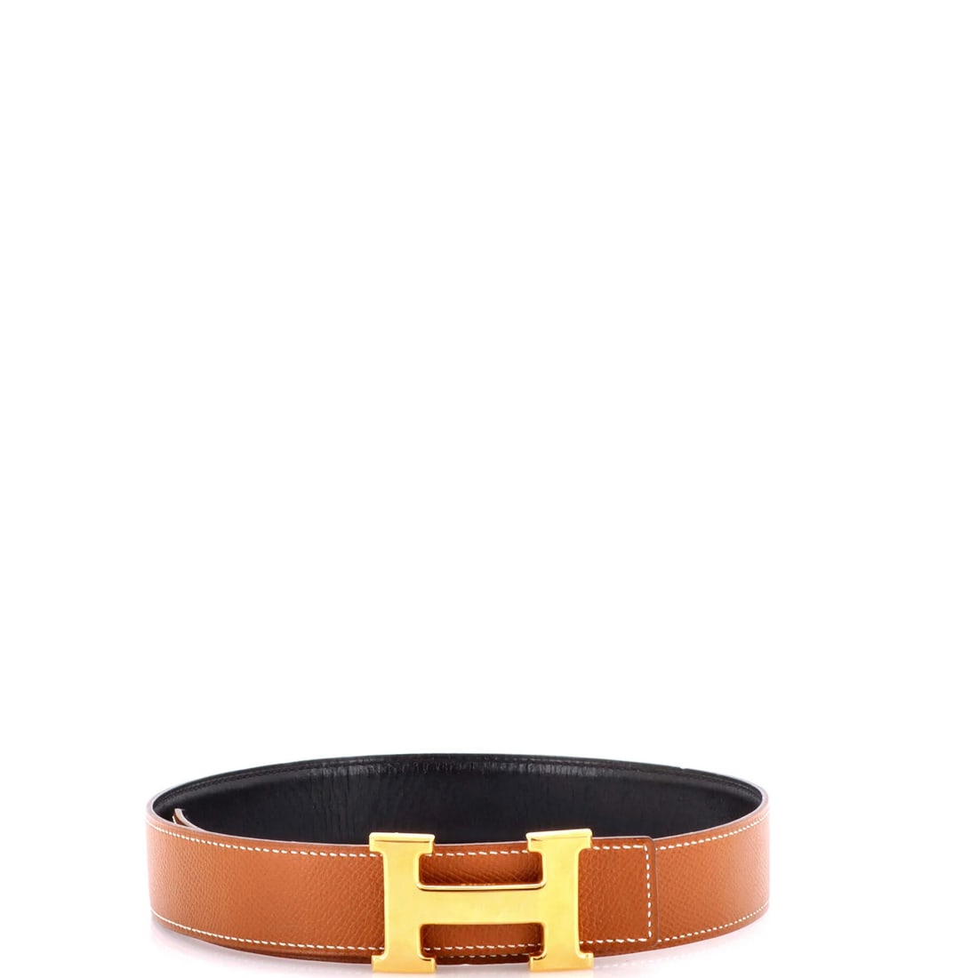 Hermes Constance Reversible Leather Belt - Medium: Hermes Constance Reversible Leather Belt - Medium The iconic Hermes Constance reversible leather belt is a timeless accessory for any fashion enthusiast. This medium-sized, brown leather belt boasts a