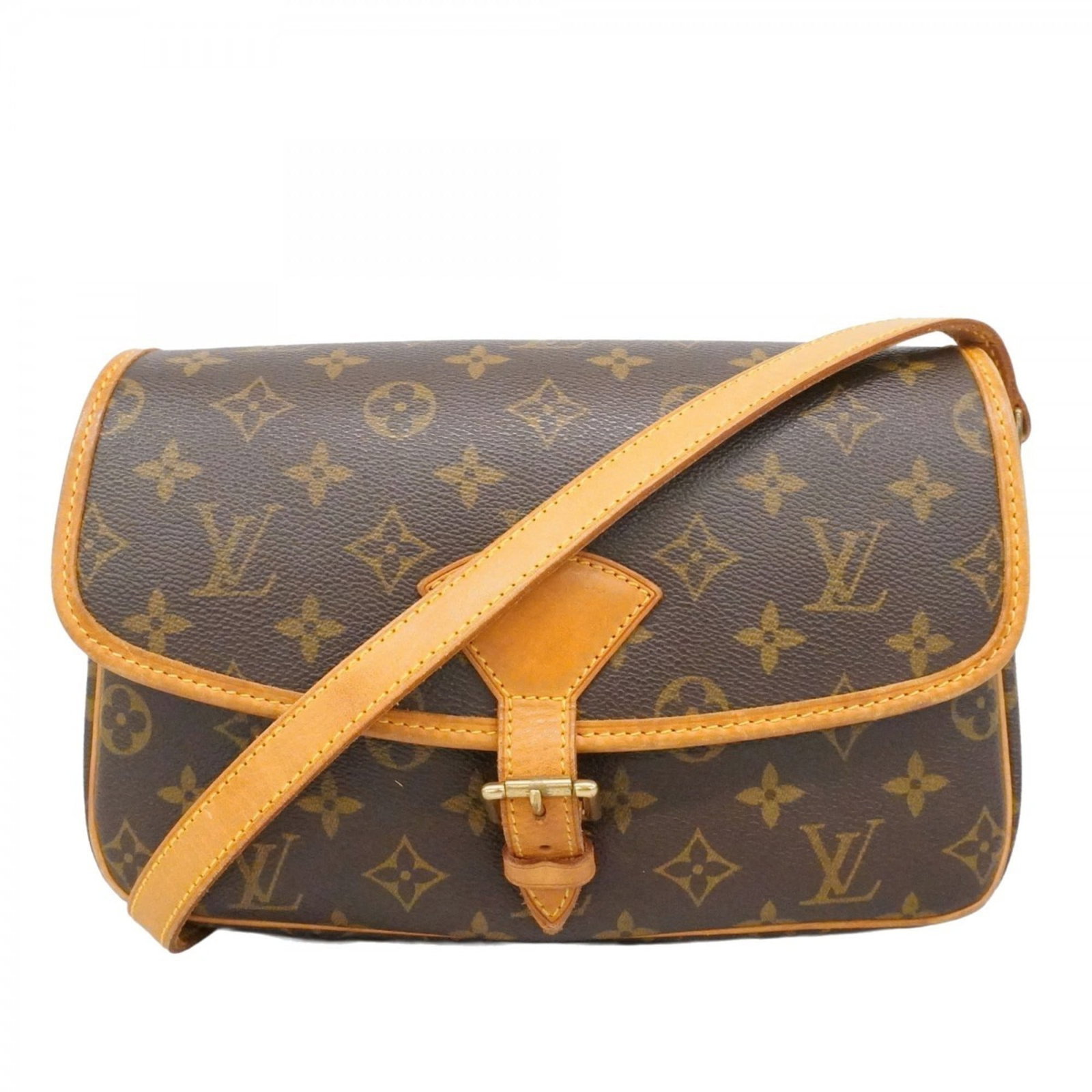 Bag Louis Vuitton Shoulder: Bag Louis Vuitton Shoulder A timeless piece from the iconic Louis Vuitton brand, this brown shoulder bag boasts classic monogram pattern and premium leather construction. With its spacious interior an