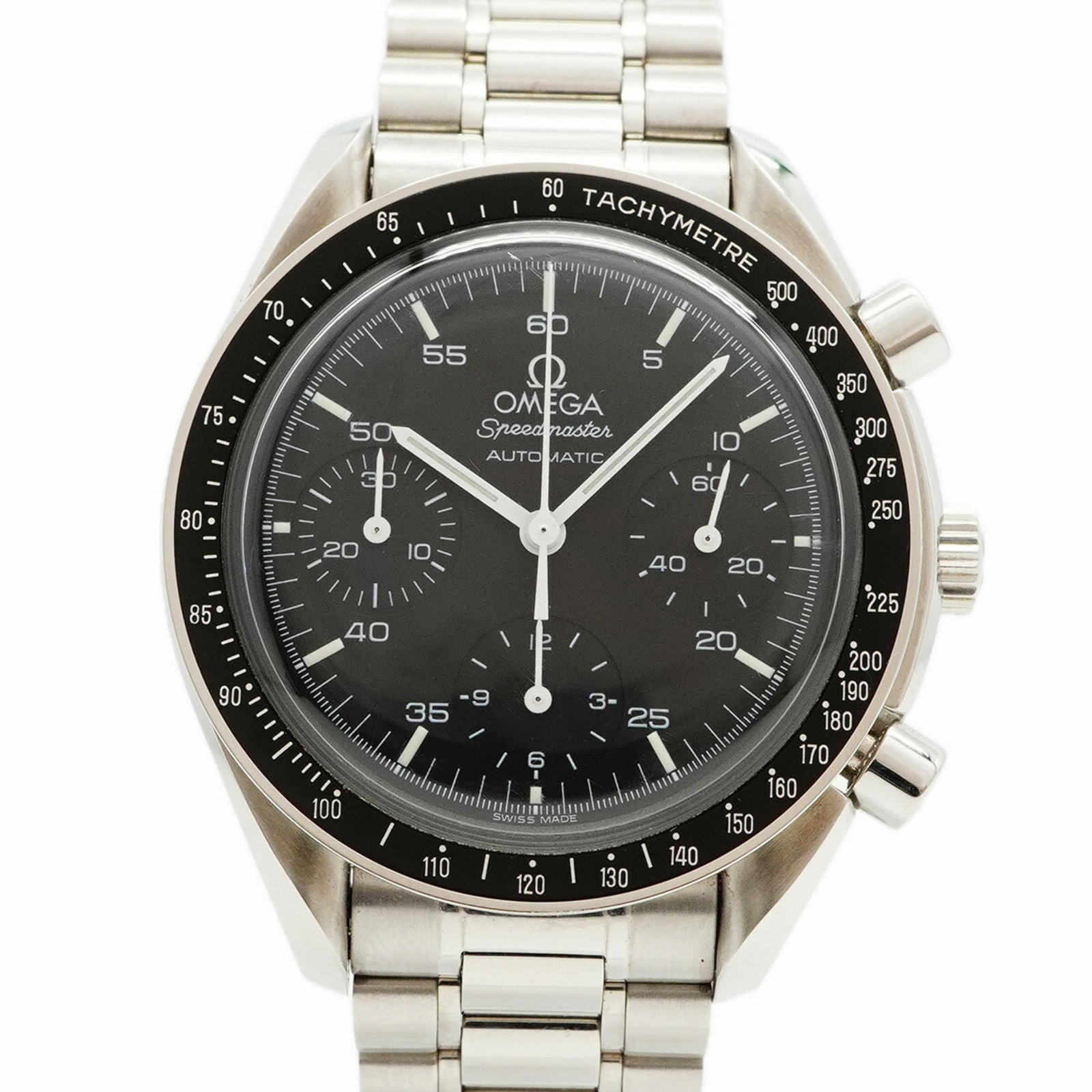 Wristwatch Omega: Wristwatch Omega A sleek and sophisticated timepiece, this Omega wristwatch boasts a classic 39mm stainless steel case and black dial, perfect for making a statement. With its durable construction and