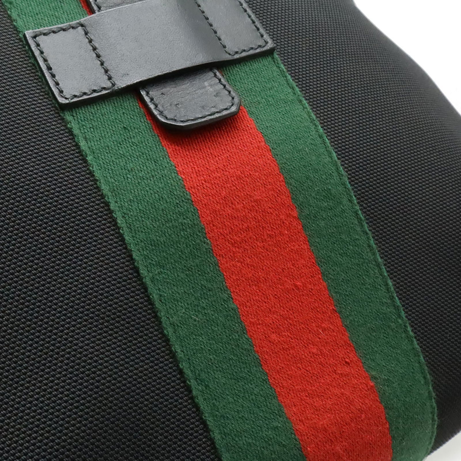 Gucci Canvas Backpack with Leather - 10