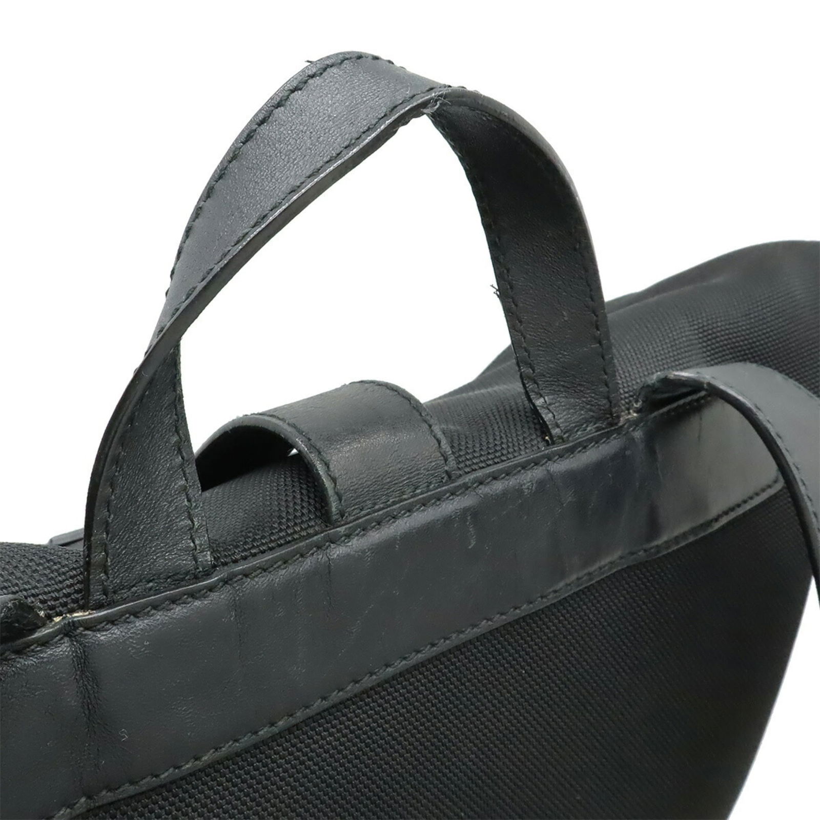 Gucci Canvas Backpack with Leather - 5