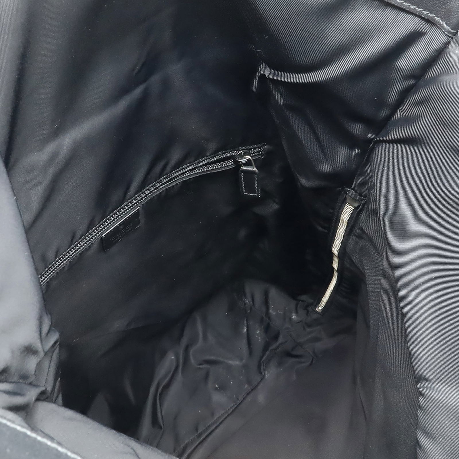 Gucci Canvas Backpack with Leather - 8