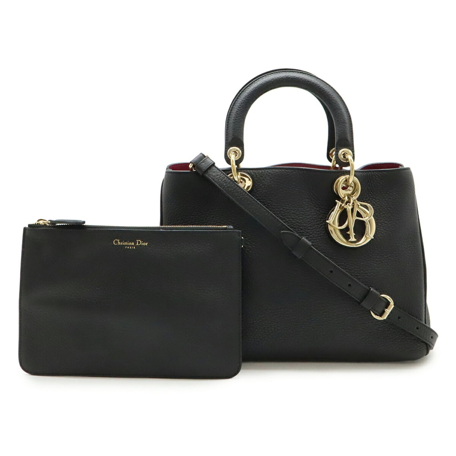 Christian Dior Leather Shoulder Bag Pouch: Christian Dior Leather Shoulder Bag Pouch A sleek and sophisticated Christian Dior leather shoulder bag pouch, perfect for adding a touch of luxury to your daily essentials. Made from high-quality bla