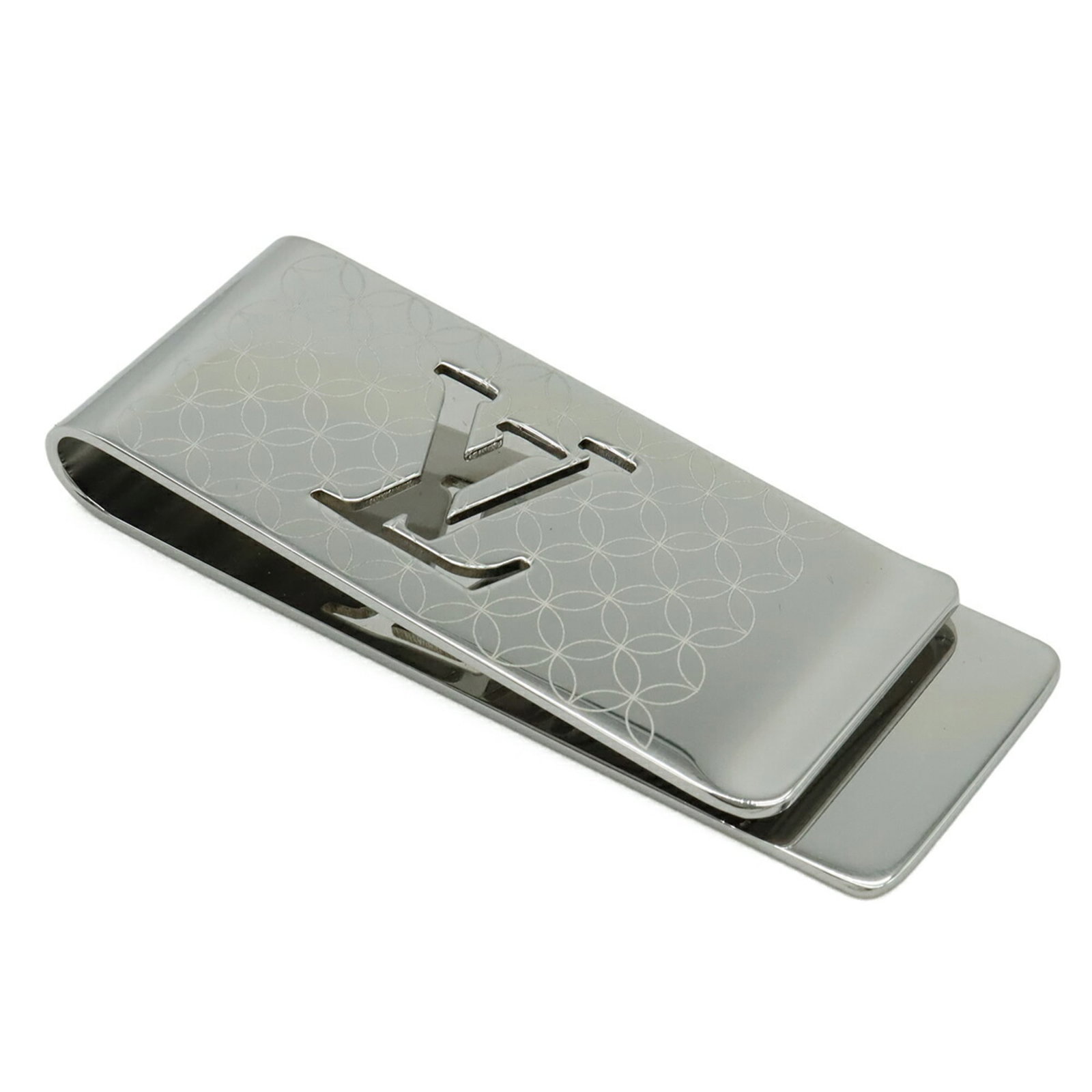 Steel Louis Vuitton Money Clip Stainless: Steel Louis Vuitton Money Clip Stainless A sleek and sophisticated accessory for the modern gentleman, this Louis Vuitton money clip is crafted from durable stainless steel and boasts a classic silver