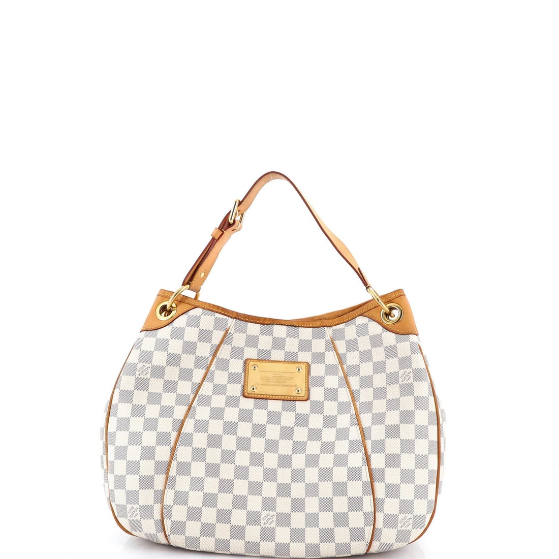 Louis Vuitton Galliera Damier PM Handbag: Louis Vuitton Galliera Damier PM Handbag A stunning Louis Vuitton Galliera Damier PM handbag, boasting the iconic white canvas exterior and neutral interior, is up for grabs. With its signature hobos