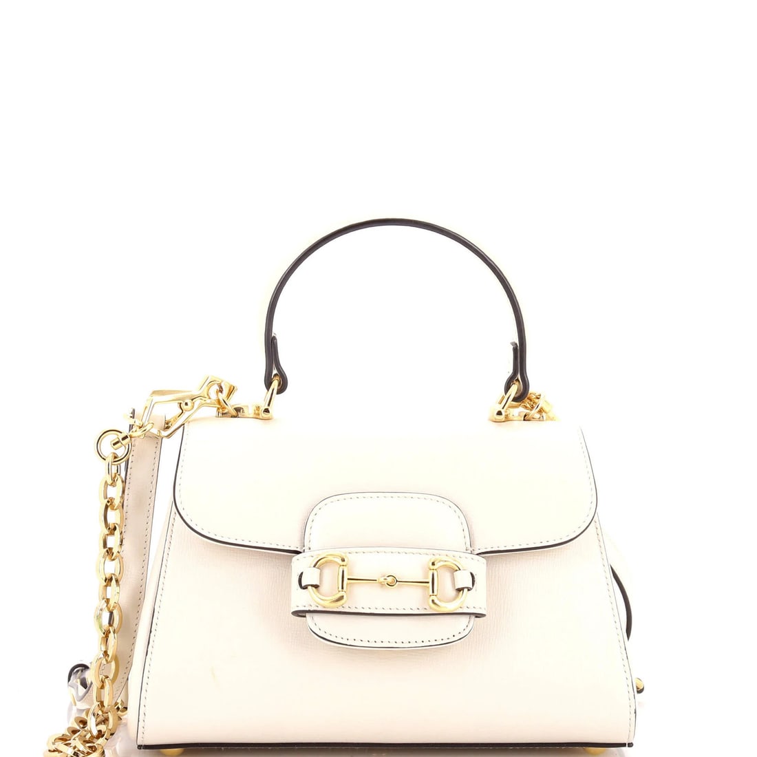 Gucci Horsebit 1955 Mini Leather Top Handle Flap Bag: Gucci Horsebit 1955 Mini Leather Top Handle Flap Bag The Gucci Horsebit 1955 Mini Leather Top Handle Flap Bag is a timeless and sophisticated accessory that exudes classic elegance. With its iconic Ho