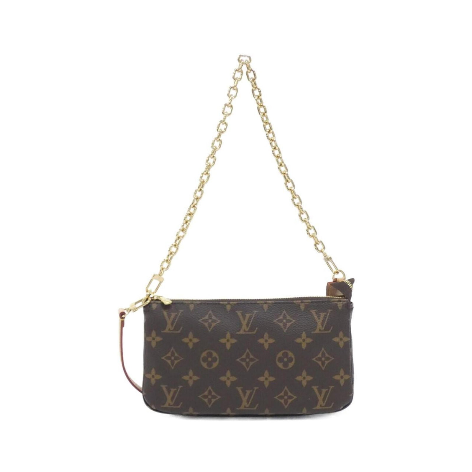 Louis Vuitton Pochette Pouch in Coated Canvas: Louis Vuitton Pochette Pouch in Coated Canvas A timeless and stylish accessory, the Louis Vuitton Pochette Pouch in Coated Canvas is a must-have for anyone who appreciates classic luxury. With its ico
