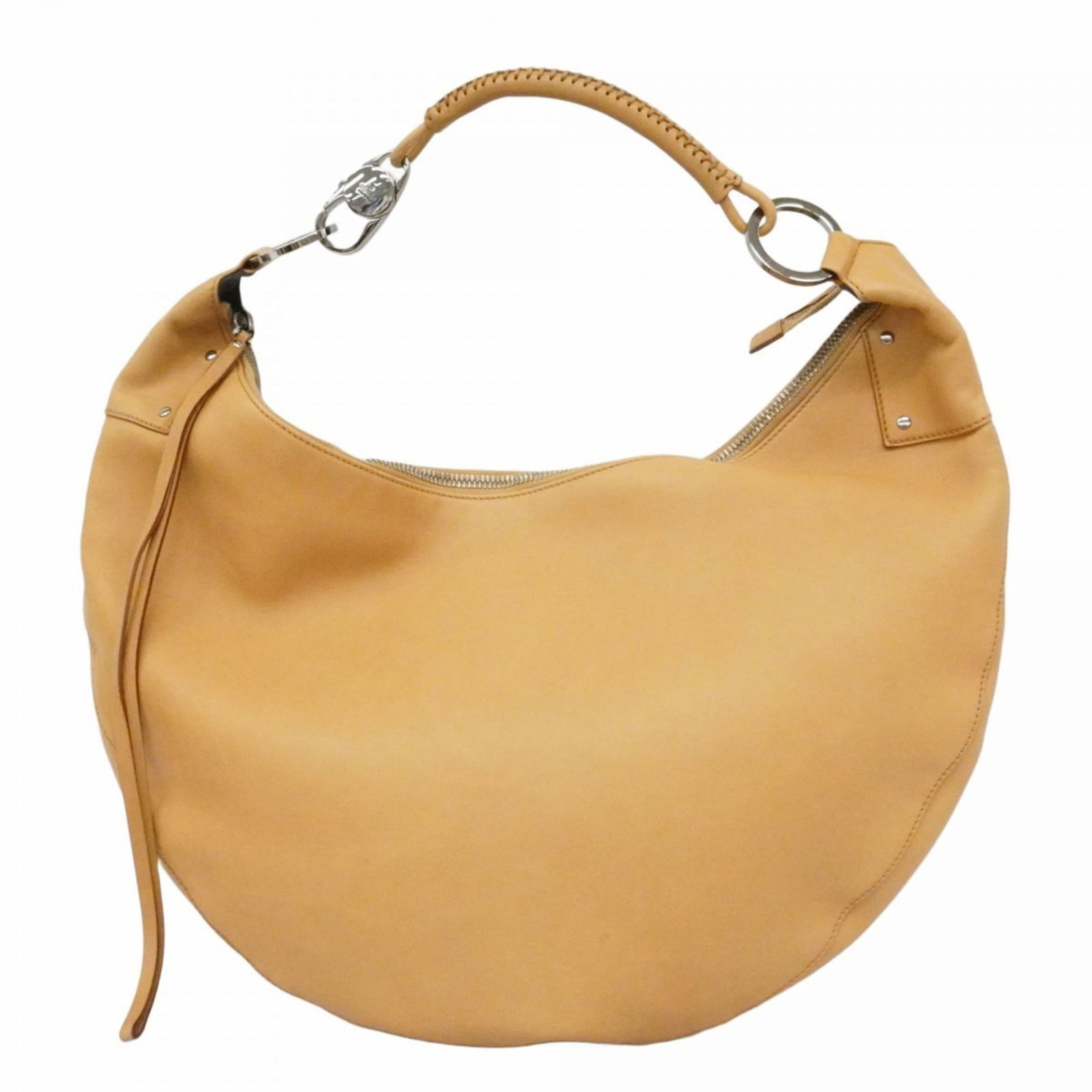 Gucci Shoulder Bag in Leather: Gucci Shoulder Bag in Leather Elevate your everyday style with this pre-loved Gucci shoulder bag, boasting sleek silver hardware and rich brown leather that exudes sophistication. With its spacious in