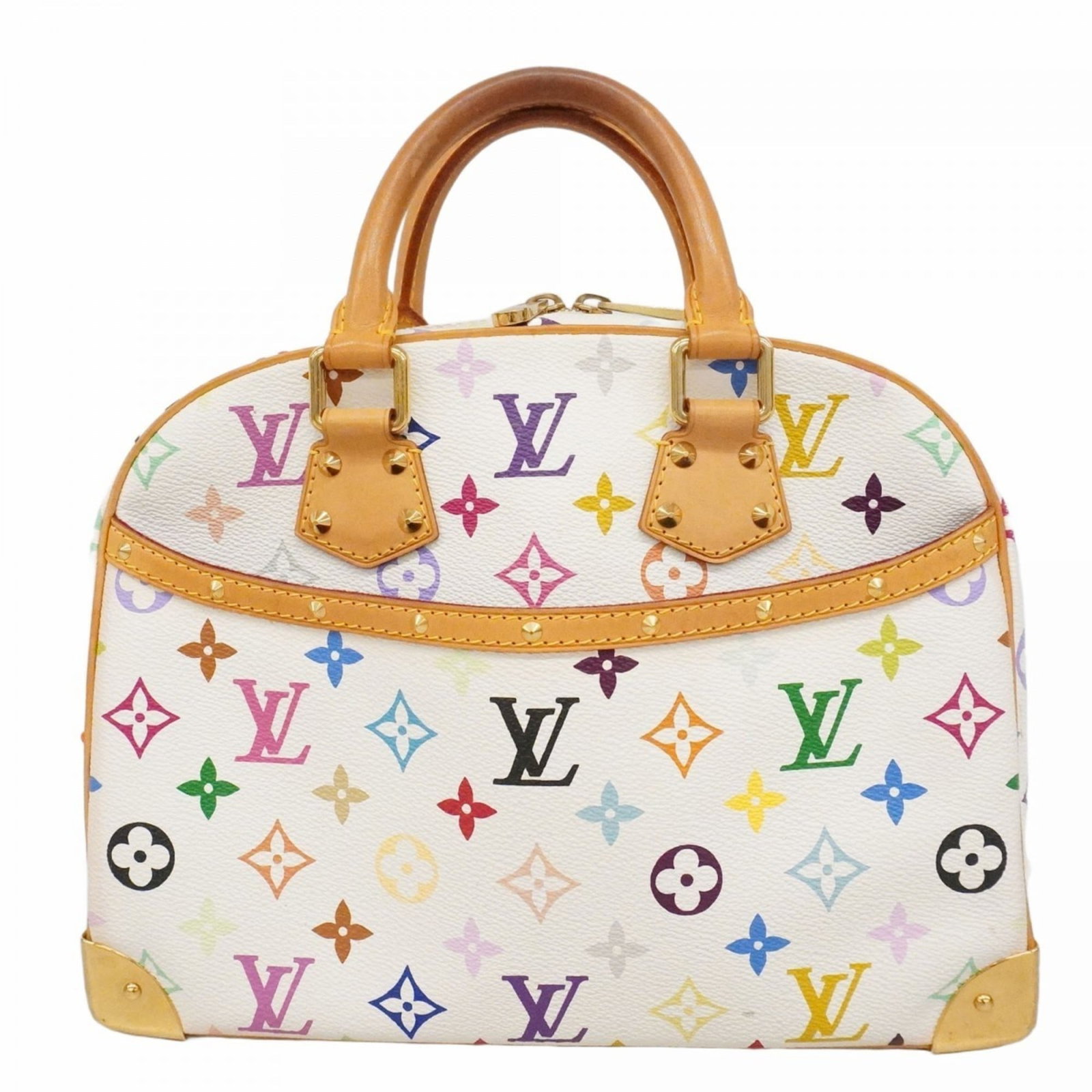Handbag Louis Vuitton: Handbag Louis Vuitton A timeless piece from the iconic Louis Vuitton brand, this Blanc handbag exudes elegance with its classic design and premium materials. With its spacious interior and sturdy cons