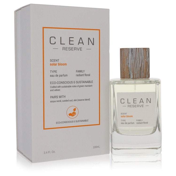 Clean Eau de Parfum Spray - Solar Bloom by Clean Reserve: Clean Eau de Parfum Spray - Solar Bloom by Clean Reserve Indulge in the radiant beauty of Solar Bloom, a stunning eau de parfum spray from Clean Reserve that combines fresh florals with warm sun-kisse