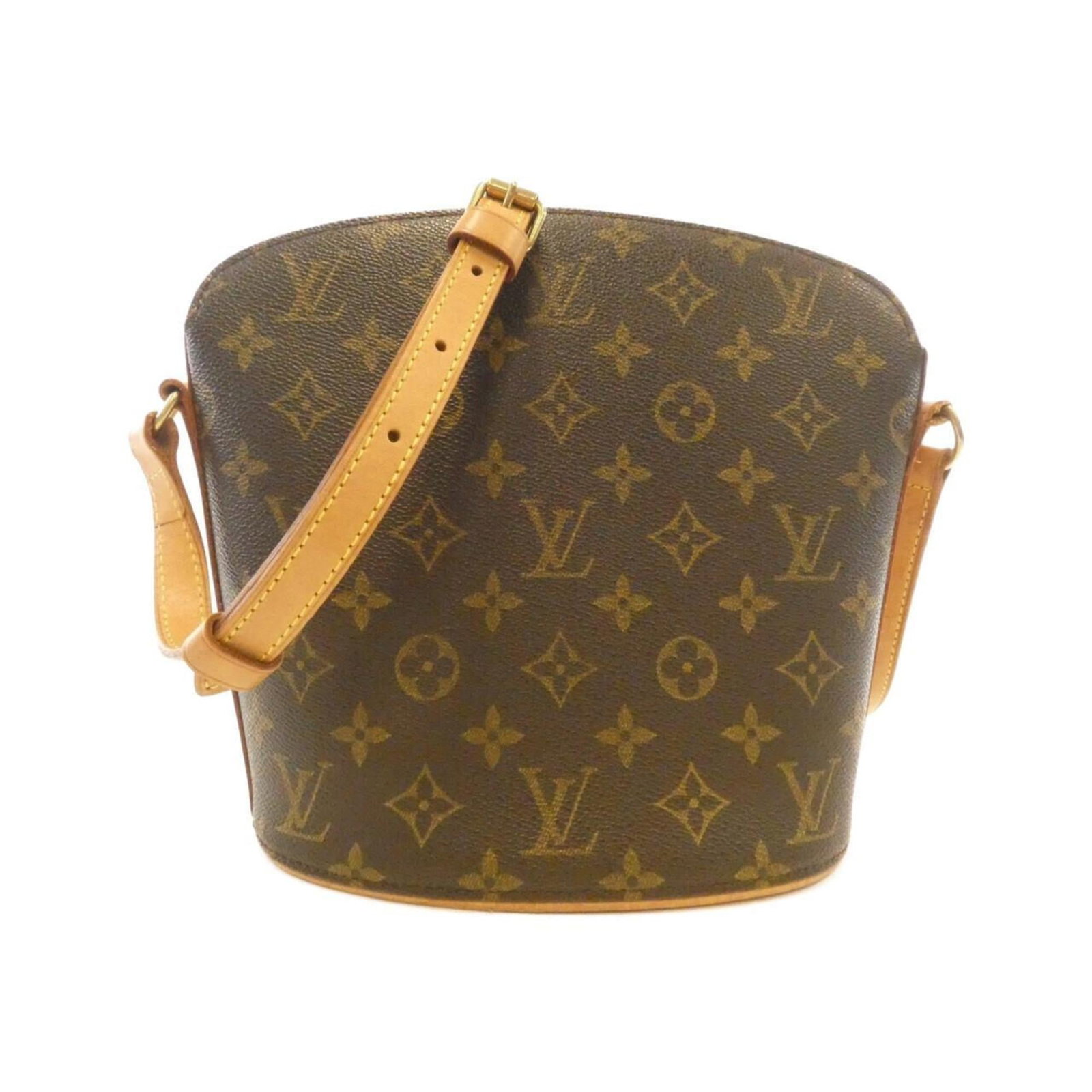 Louis Vuitton Coated Canvas Shoulder Bag: Louis Vuitton Coated Canvas Shoulder Bag A timeless piece from the iconic Louis Vuitton brand, this coated canvas shoulder bag boasts a rich maroon hue and elegant gold hardware, adding a touch of sop