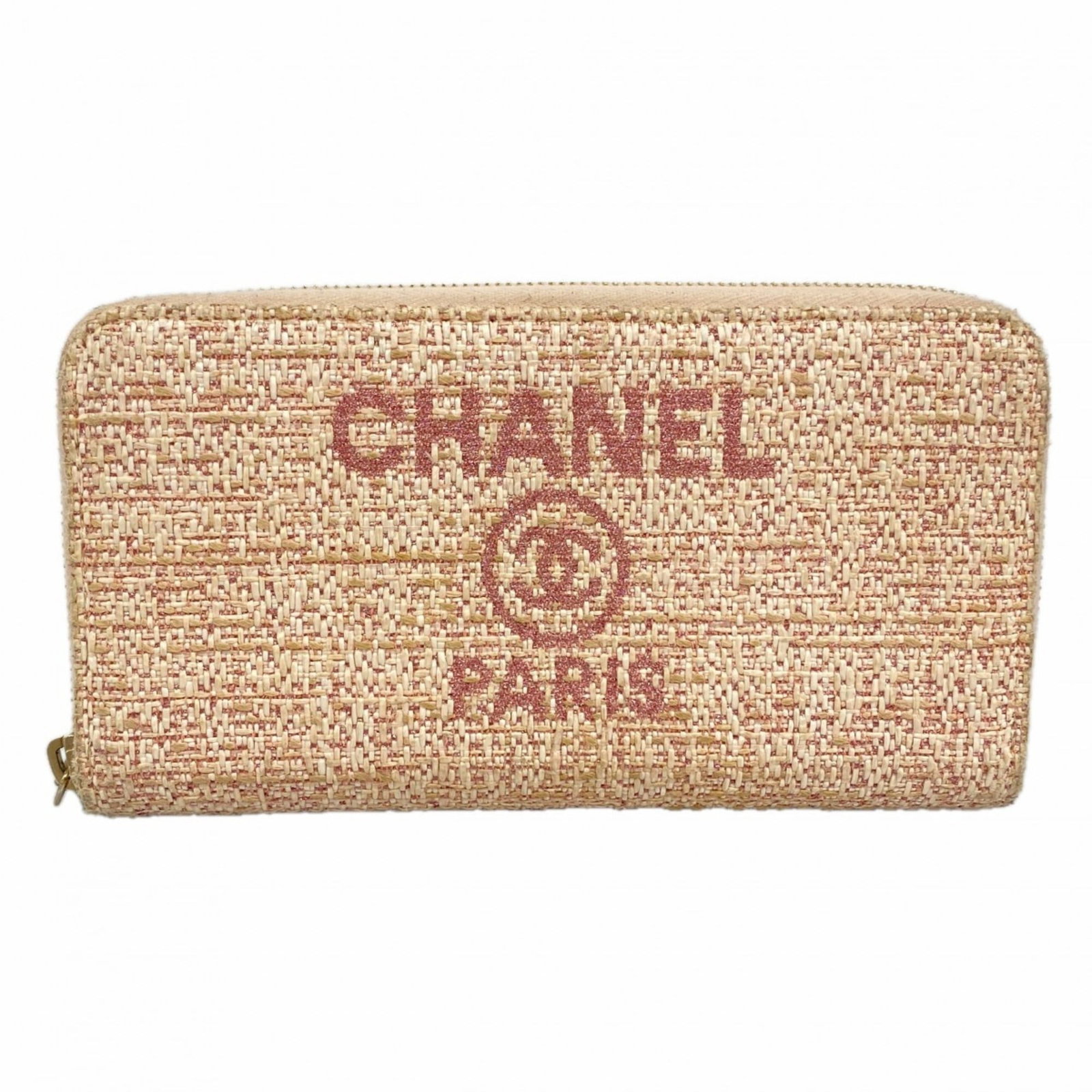 Chanel Tweed Bi-Fold Wallet: Chanel Tweed Bi-Fold Wallet A stylish and timeless piece from the iconic Chanel brand, this tweed bi-fold wallet boasts a classic design with a feminine touch. With its signature quilted pattern and s