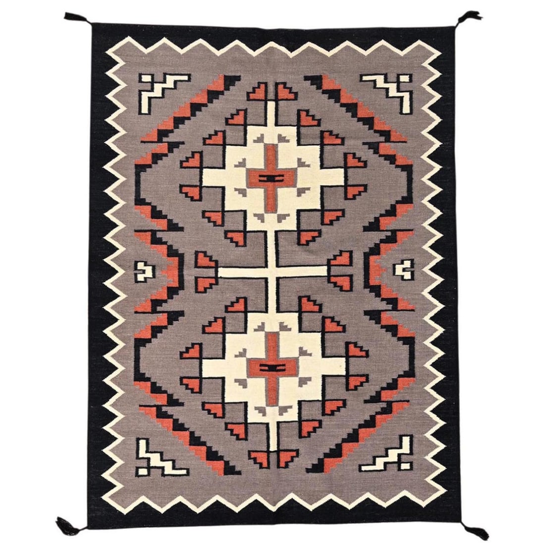 Wool 5'2"x6'10" Brown American Geometric Design Rug Flat Weave Hand Woven: Wool 5'2"x6'10" Brown American Geometric Design Rug Flat Weave Hand Woven Experience the rich cultural heritage of Afghanistan with this stunning, hand-woven wool rug featuring an intricate geometric