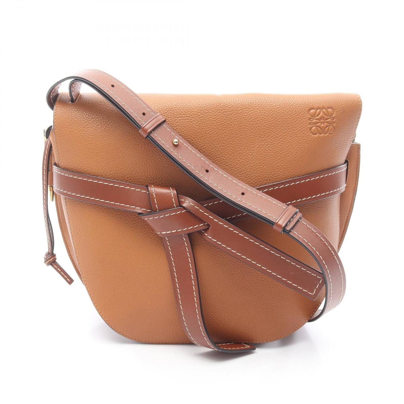 Loewe Leather Shoulder Bag: Loewe Leather Shoulder Bag A timeless piece from renowned Spanish fashion house Loewe, this beautifully crafted leather shoulder bag boasts rich brown tones and premium quality construction. With its