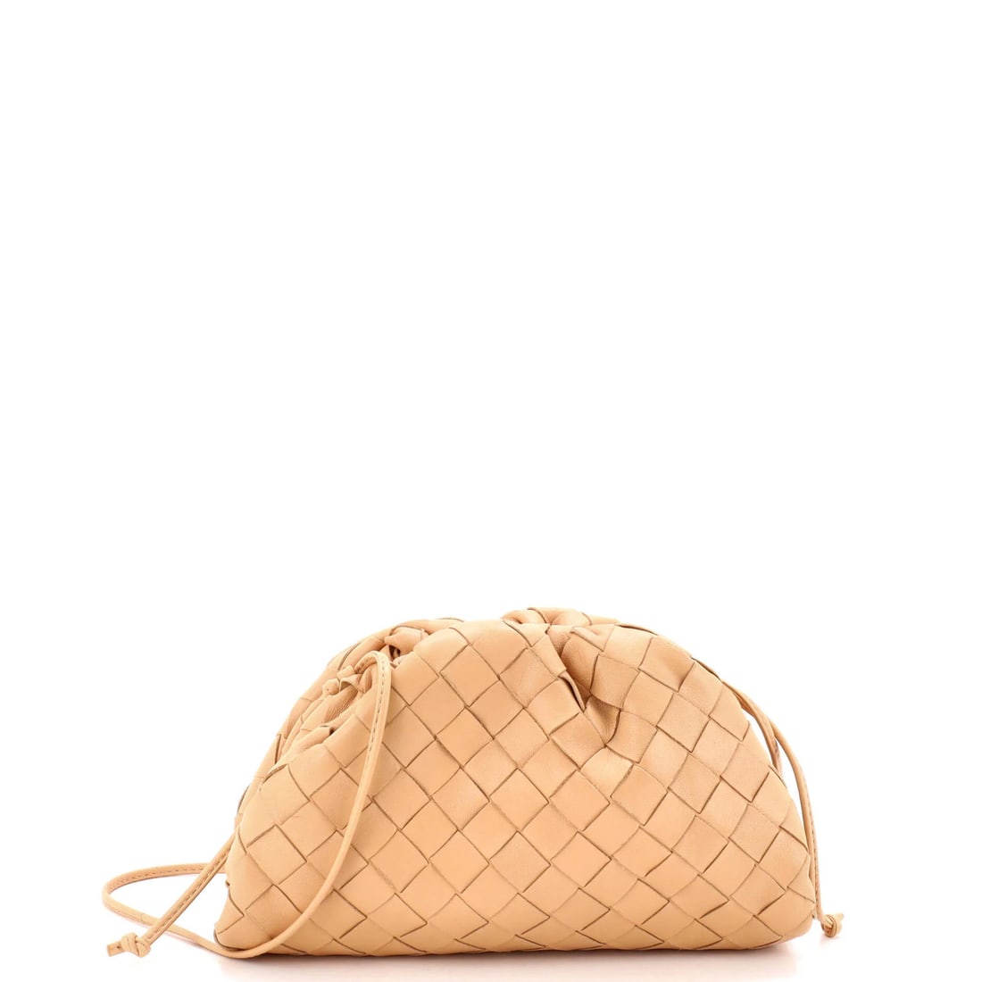 Bottega Veneta Mini Intrecciato Nappa Pouch: Bottega Veneta Mini Intrecciato Nappa Pouch A sleek and sophisticated mini cross body bag, the Bottega Veneta Intrecciato Nappa Pouch is a masterclass in understated luxury. Crafted from rich neutral