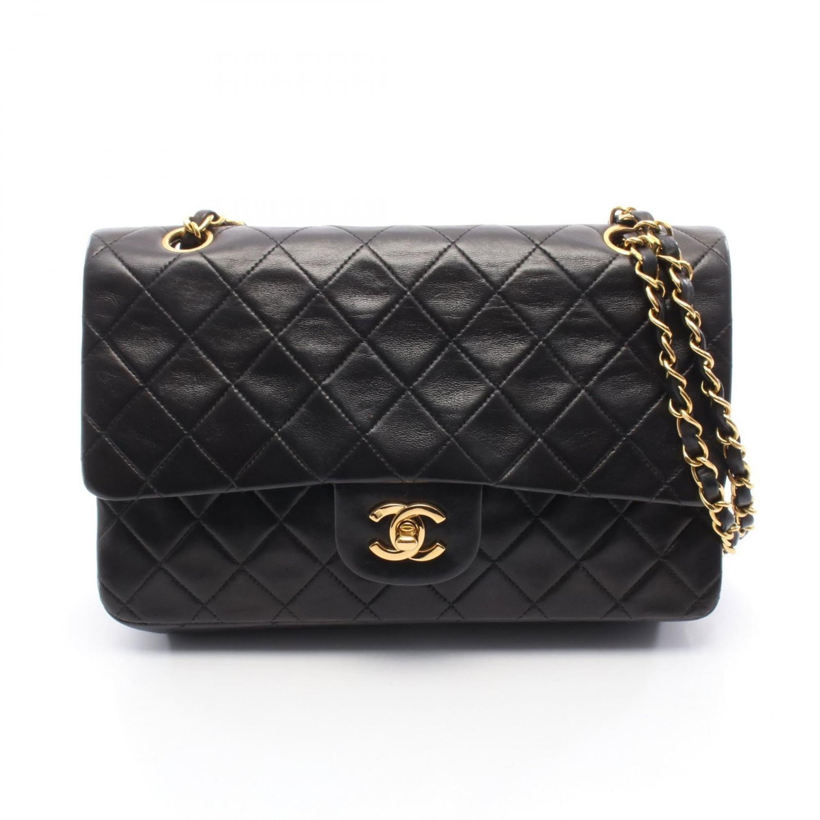 Chanel Leather Shoulder Bag: Chanel Leather Shoulder Bag A sleek and sophisticated Chanel leather shoulder bag, crafted from luxurious lambskin in classic black, adds a touch of timeless elegance to any outfit. With its sturdy go