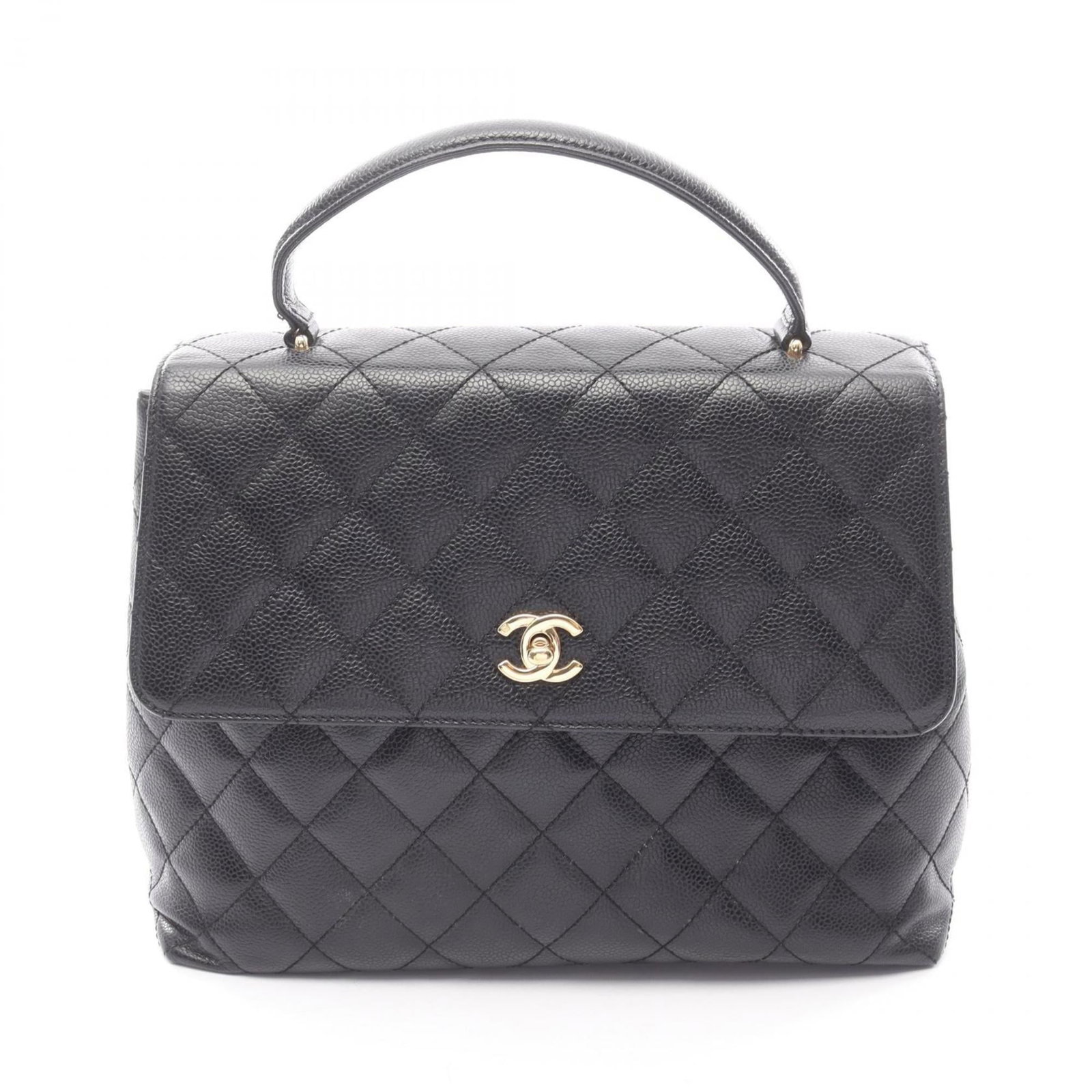 Leather Chanel Handbag: Leather Chanel Handbag A timeless piece of luxury, this pre-owned Chanel handbag boasts sleek black calfskin leather and elegant gold hardware, exuding sophistication and refinement. With its classic