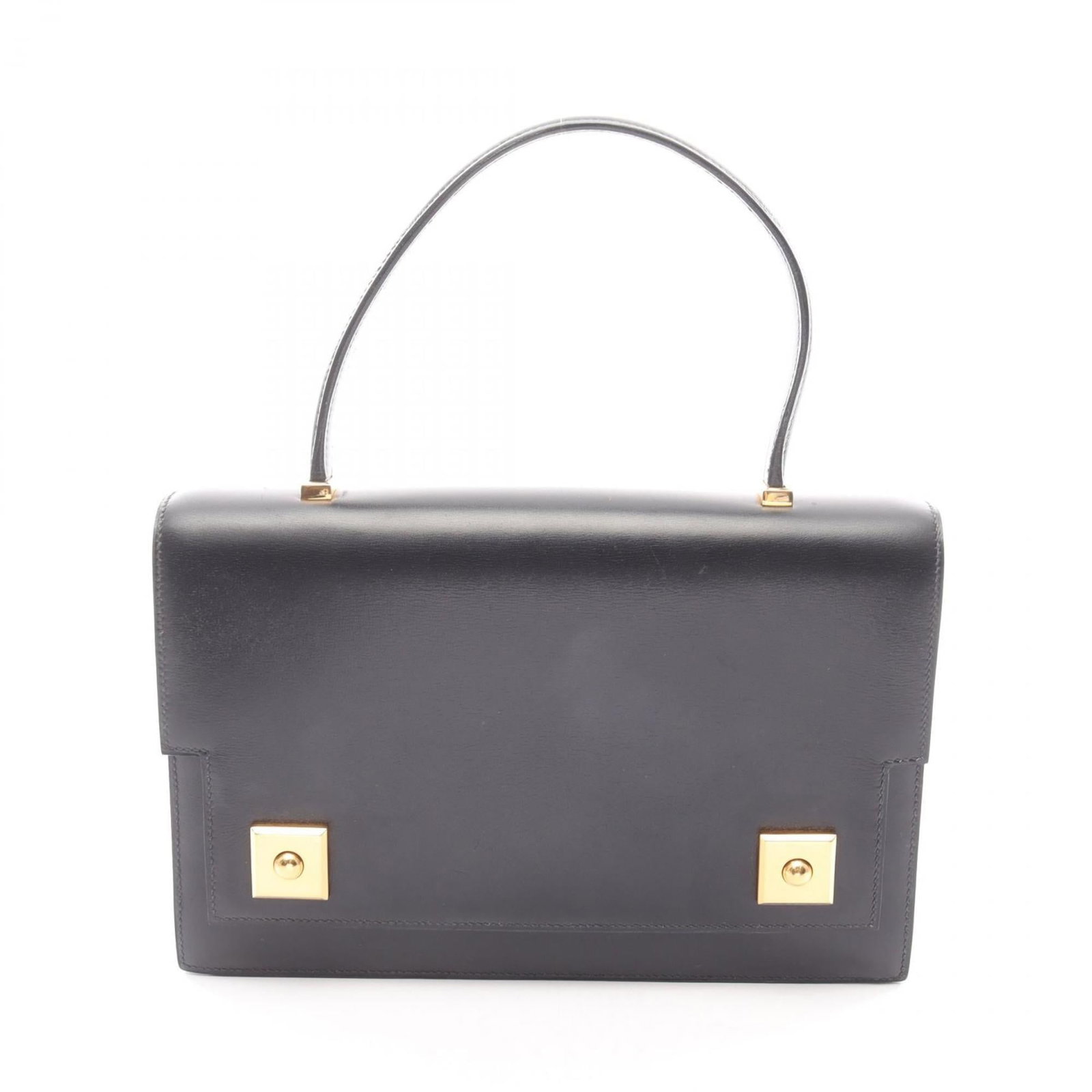 Calf Leather Hermes Handbag Box: Calf Leather Hermes Handbag Box A sleek and sophisticated Herm?s handbag, crafted from rich box calf leather in classic black, adds an air of timeless elegance to any outfit. With its sturdy gold hard