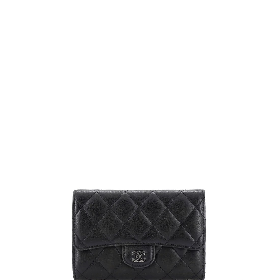 Chanel CC Compact Classic Flap Quilted Caviar Wallet: Chanel CC Compact Classic Flap Quilted Caviar Wallet A timeless piece of luxury, the Chanel CC Compact Classic Flap Quilted Caviar Wallet exudes sophistication with its iconic quilted design and sleek