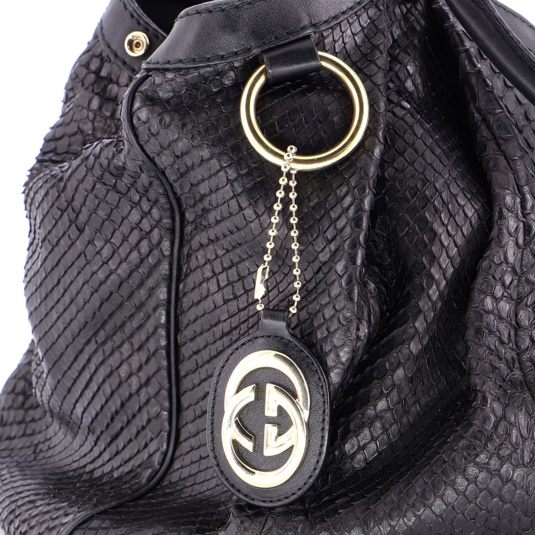 Gucci Sukey Large Python Tote - 6