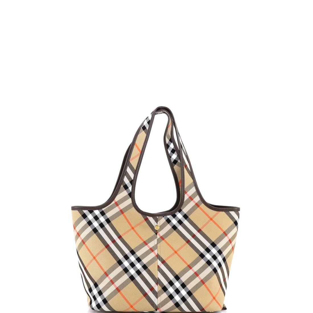 Burberry Vintage East-West Tote in Small Check Canvas: Burberry Vintage East-West Tote in Small Check Canvas A quintessential classic, the Burberry Vintage East-West Tote in small check canvas is a timeless piece that exudes effortless sophistication. Its