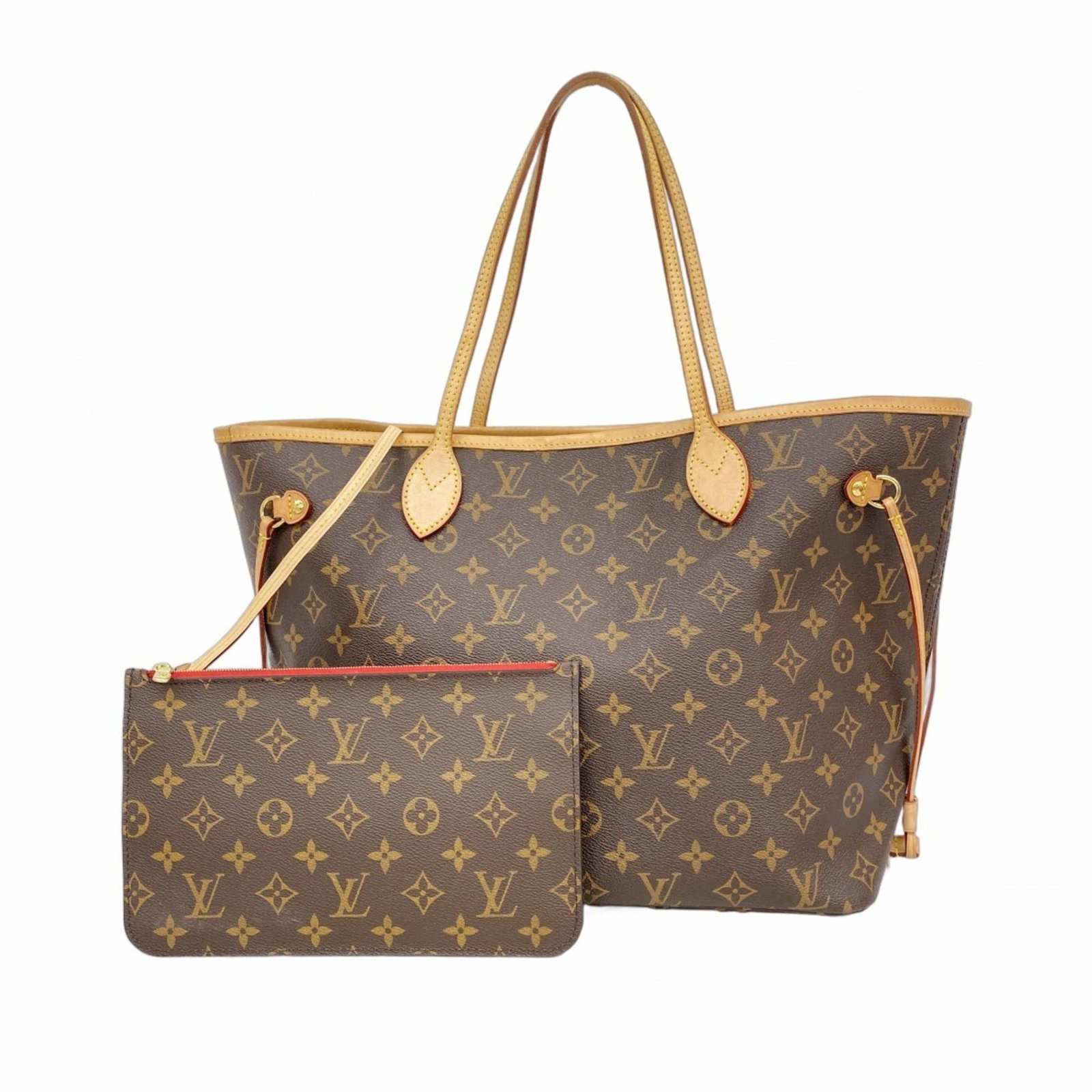 Bag Louis Vuitton Tote: Bag Louis Vuitton Tote A timeless and stylish Louis Vuitton tote in rich brown and vibrant cerise hues, this classic bag boasts the iconic monogram pattern and premium leather construction that define