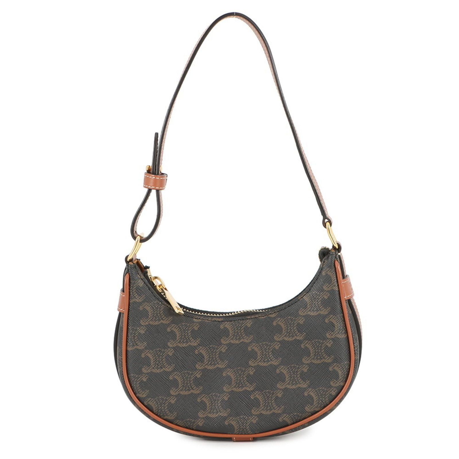 Pvc - Celine Handbag - Shoulder Bag Leather: Pvc - Celine Handbag - Shoulder Bag Leather A luxurious Celine shoulder bag in gold hardware, crafted from premium leather and Pvc for durability, boasts a sleek design with a sturdy zipper closure. W