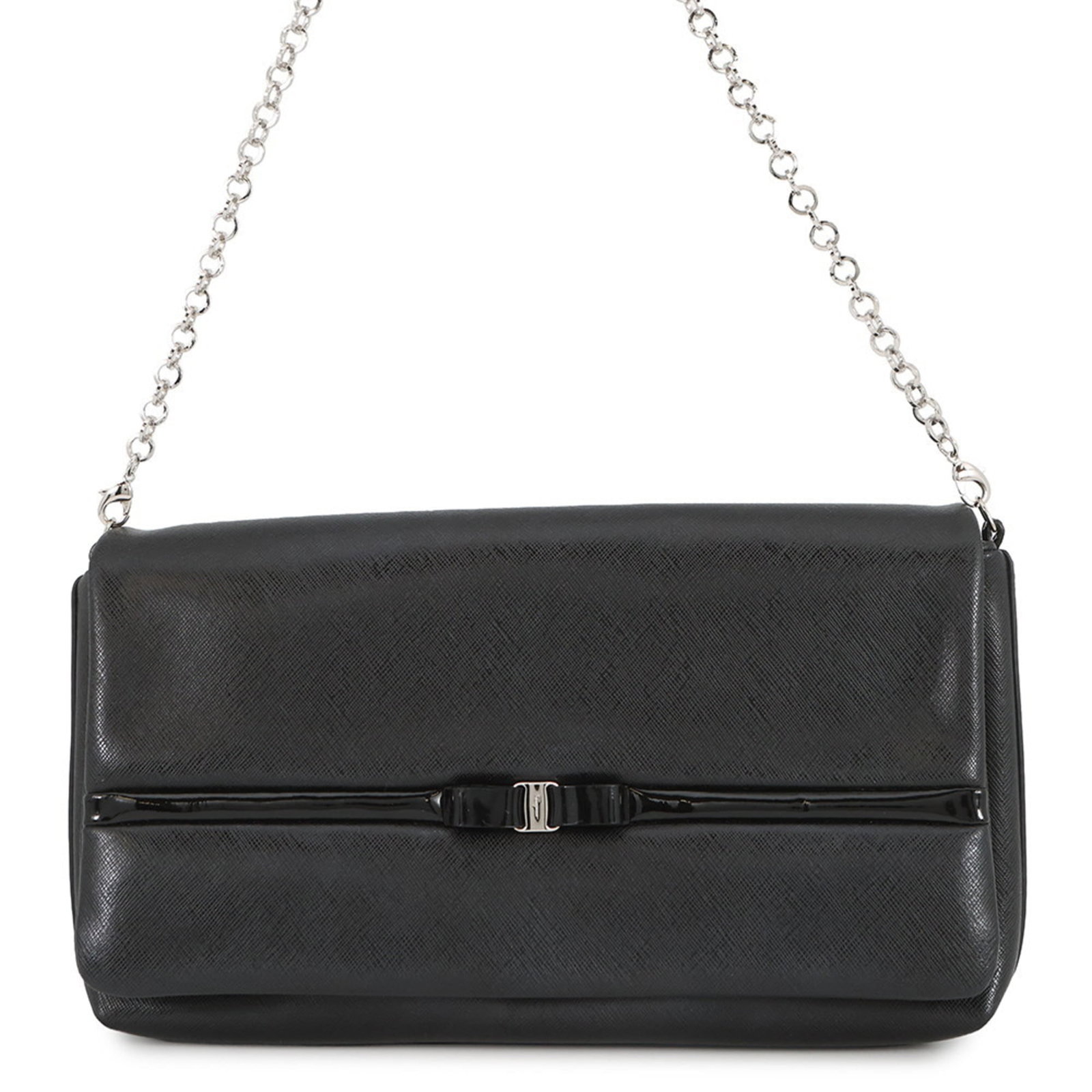 Salvatore Ferragamo Patent Leather Shoulder Bag (1 of 14)