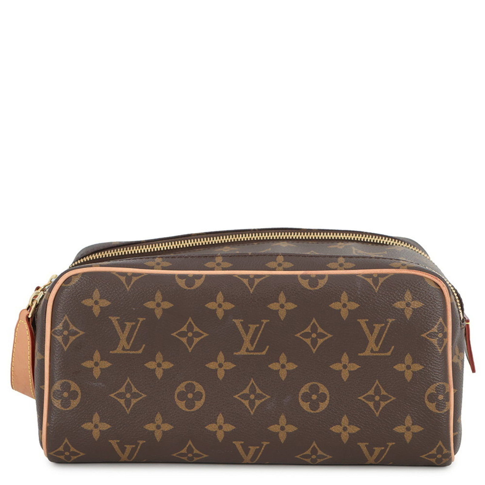 Louis Vuitton Monogram Clutch Bag: Louis Vuitton Monogram Clutch Bag Elevate your style with the iconic Louis Vuitton Monogram Clutch Bag, boasting the brand's signature timeless design and luxurious beige monogram pattern. This exquis
