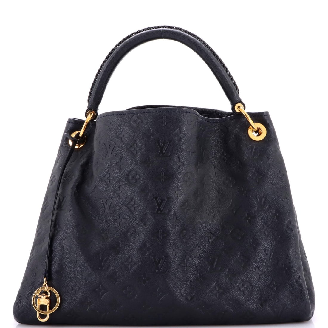 Louis Vuitton Artsy Handbag - Monogram Empreinte Leather MM: Louis Vuitton Artsy Handbag - Monogram Empreinte Leather MM Experience the timeless elegance of Louis Vuitton's iconic Artsy Handbag, boasting its signature Monogram Empreinte leather in a stunning bl
