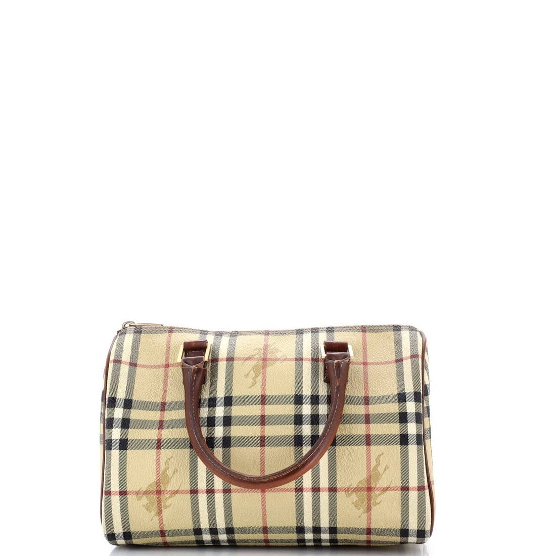 Burberry Small Haymarket Coated Canvas Chester Satchel: Burberry Small Haymarket Coated Canvas Chester Satchel The Burberry Small Haymarket Coated Canvas Chester Satchel is a timeless, brown leather satchel with a classic bowler silhouette and heavy corner
