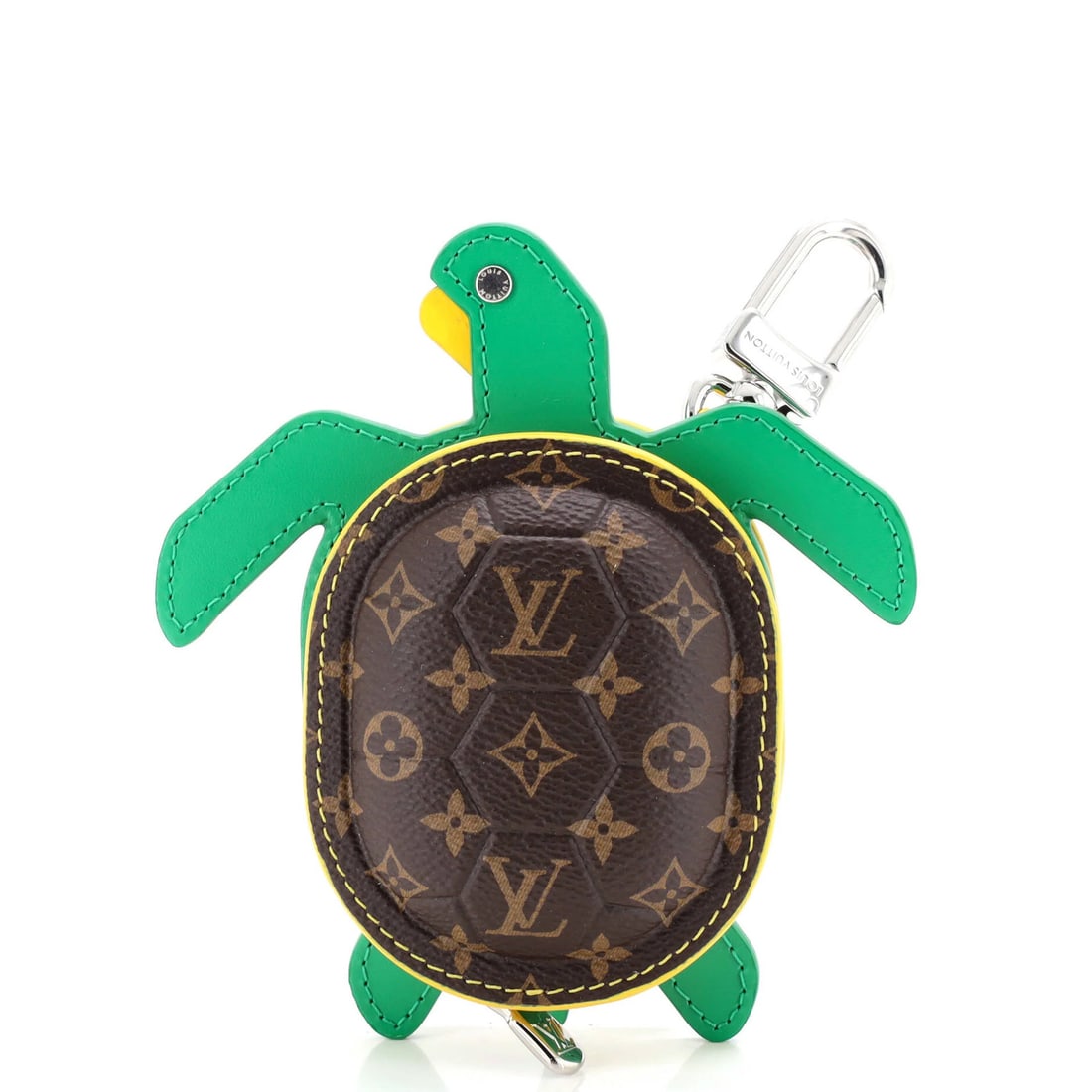 Louis Vuitton Turtle Pouch Bag with Monogram Canvas and Leather: Louis Vuitton Turtle Pouch Bag with Monogram Canvas and Leather A stylish and functional accessory, this Louis Vuitton Turtle Pouch Bag boasts the iconic monogram canvas design, paired with supple lea