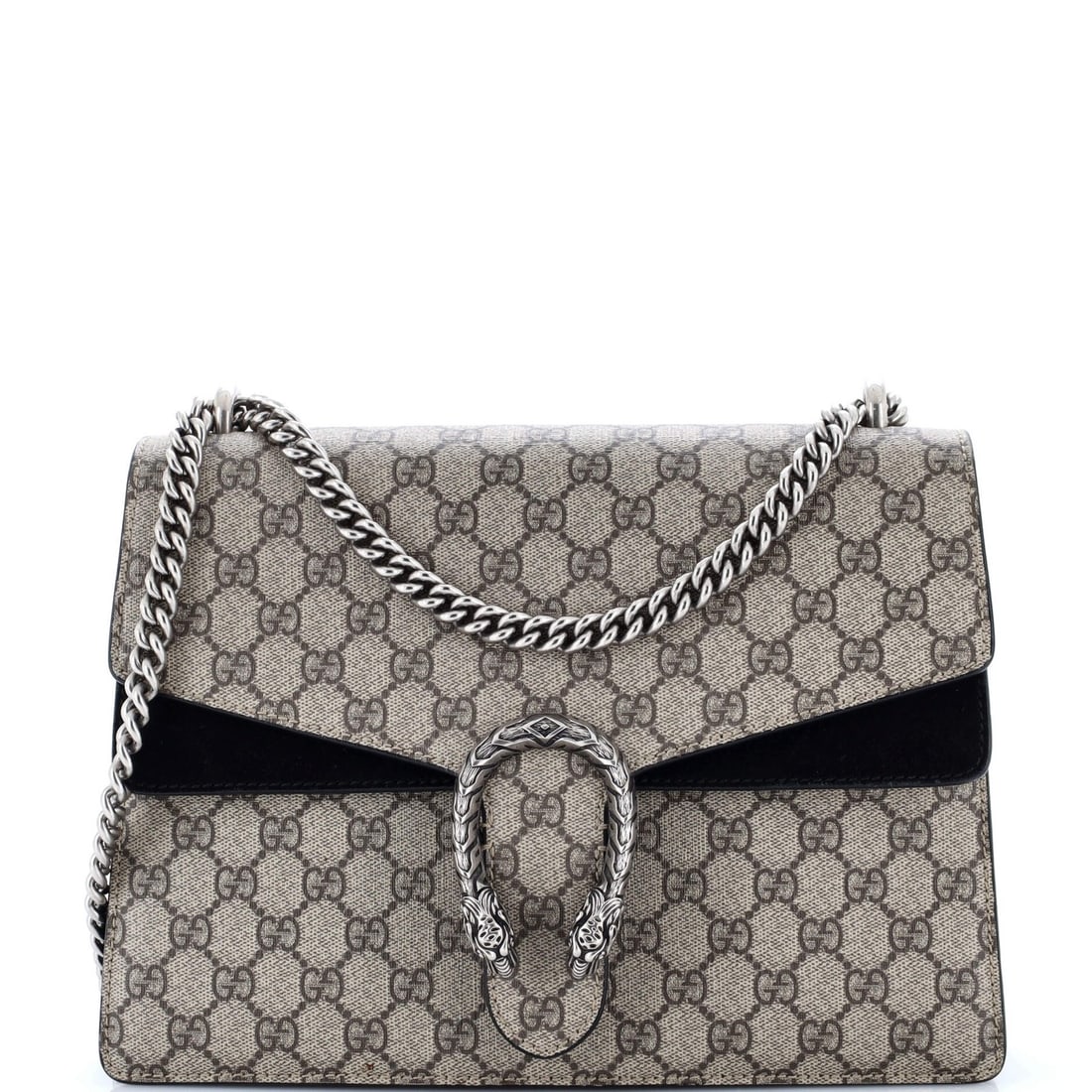 Gucci Dionysus Medium GG Coated Canvas Bag: Gucci Dionysus Medium GG Coated Canvas Bag The Gucci Dionysus Medium GG Coated Canvas Bag is a timeless, stylish accessory that exudes luxury and sophistication. With its iconic GG logo, medium size,